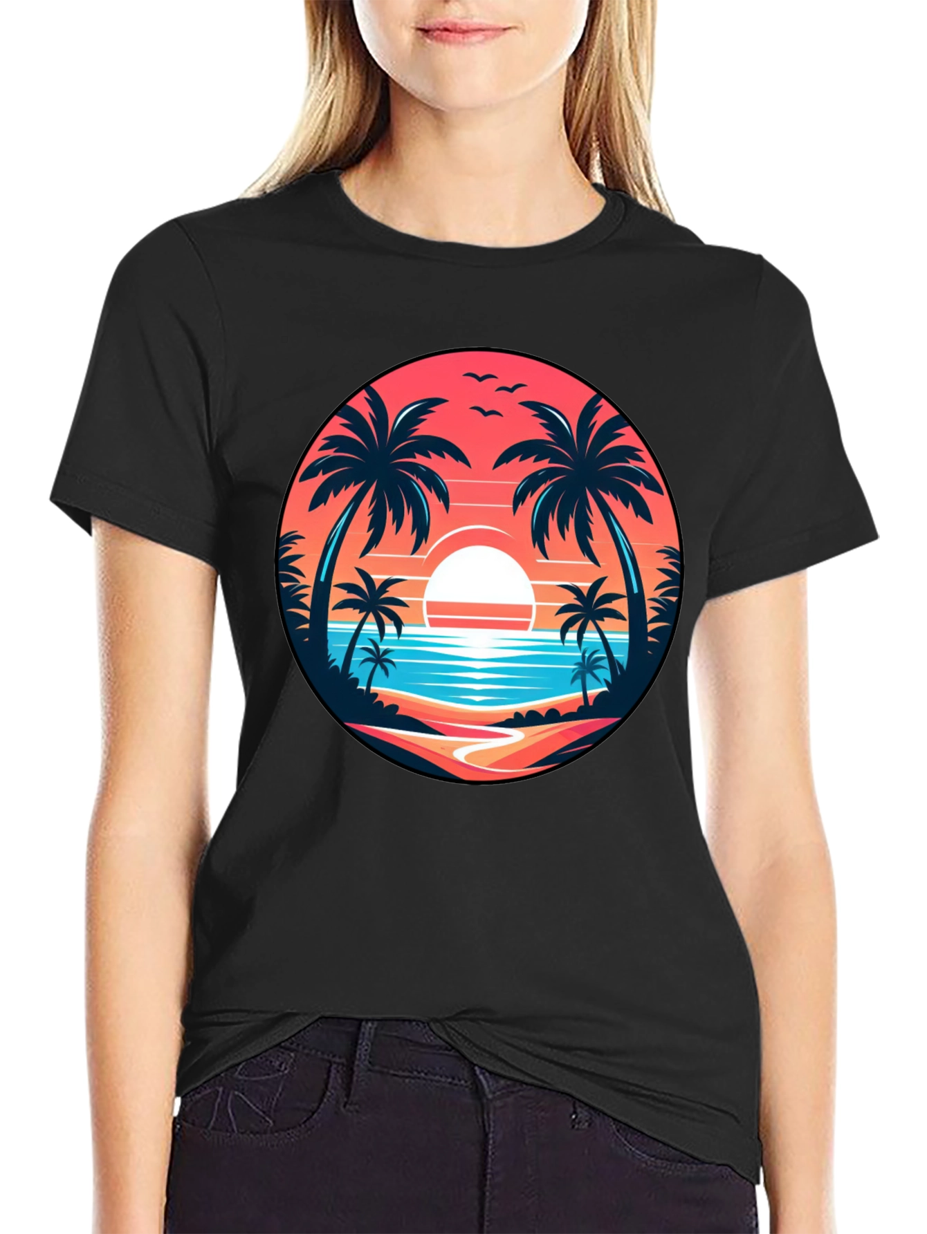 Tropical Paradise Graphic T-Shirt