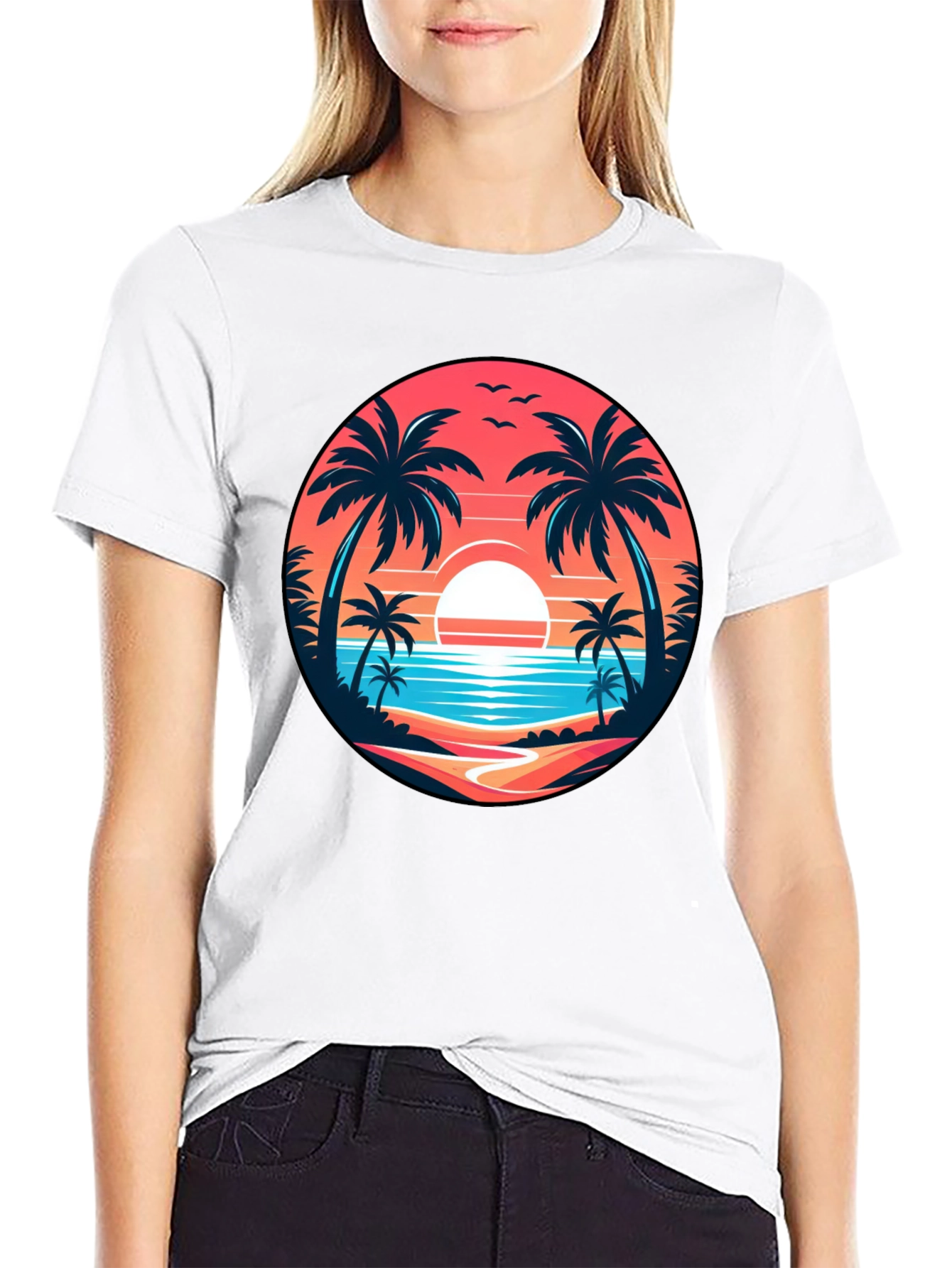 Tropical Paradise Graphic T-Shirt