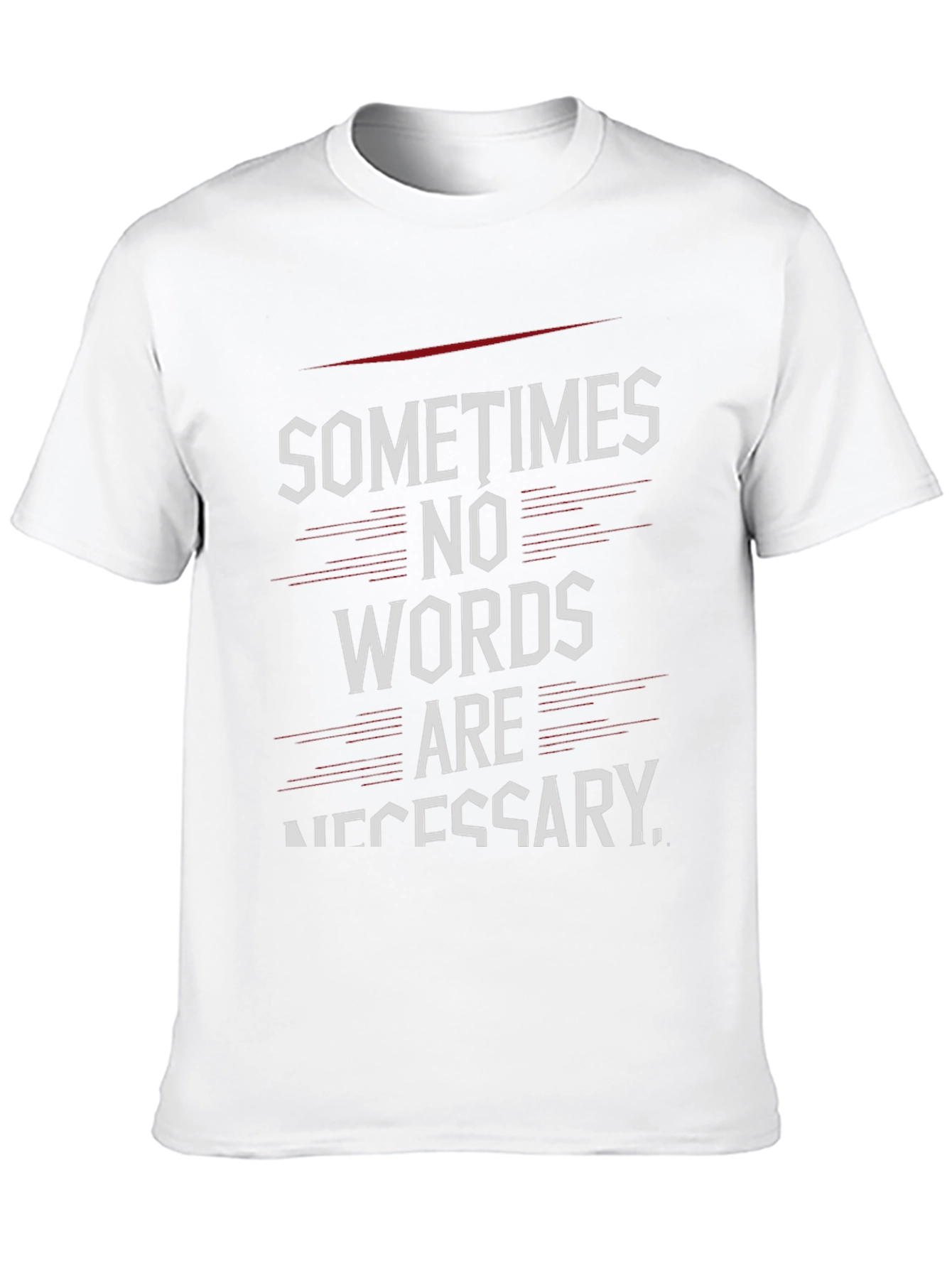 Sometimes No Words T-Shirt - Black Graphic Tee