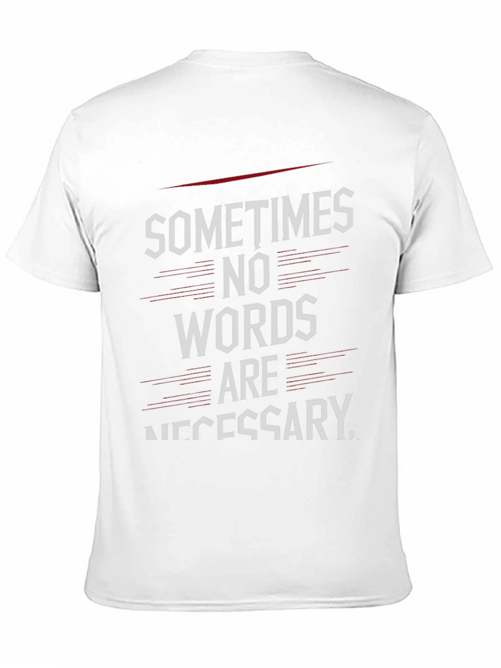Sometimes No Words T-Shirt - Black Graphic Tee