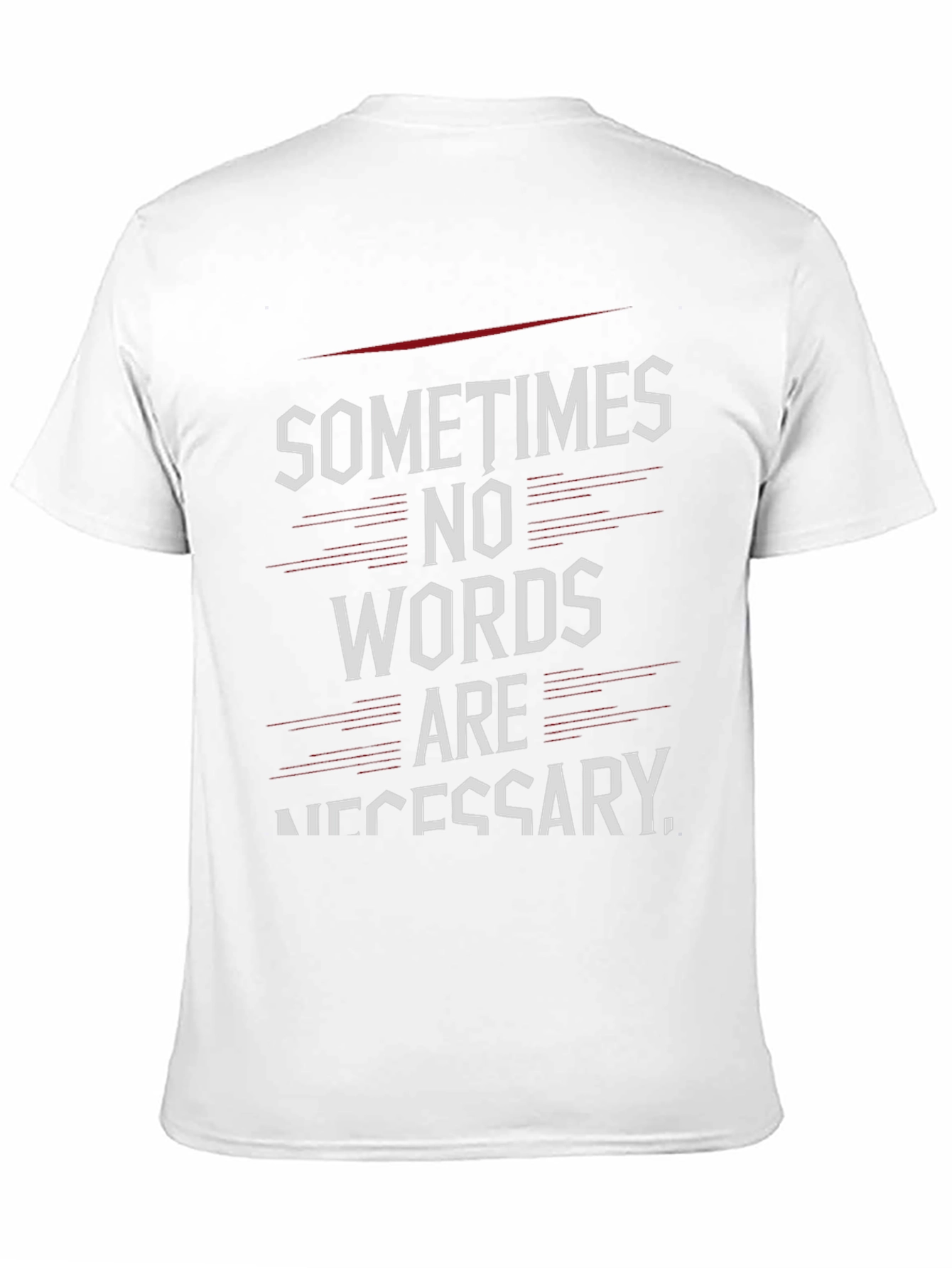 Sometimes No Words T-Shirt - Black Graphic Tee