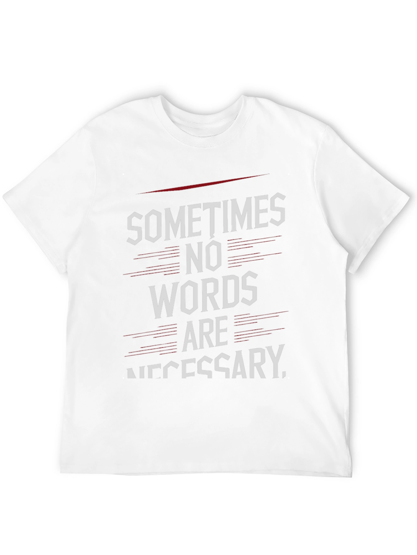 Sometimes No Words T-Shirt - Black Graphic Tee