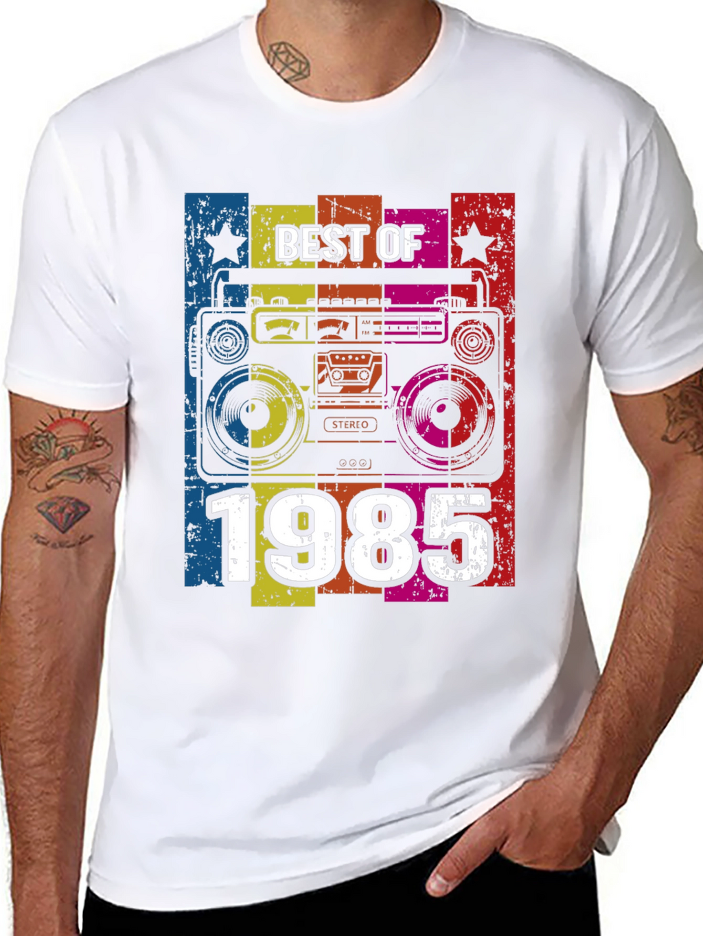 Best of 1985 Retro Boombox T-Shirt