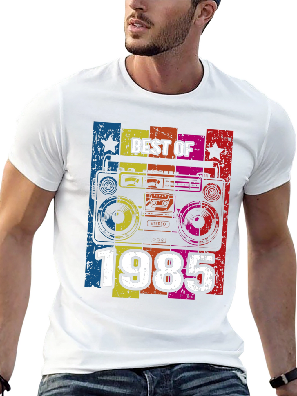 Best of 1985 Retro Boombox T-Shirt