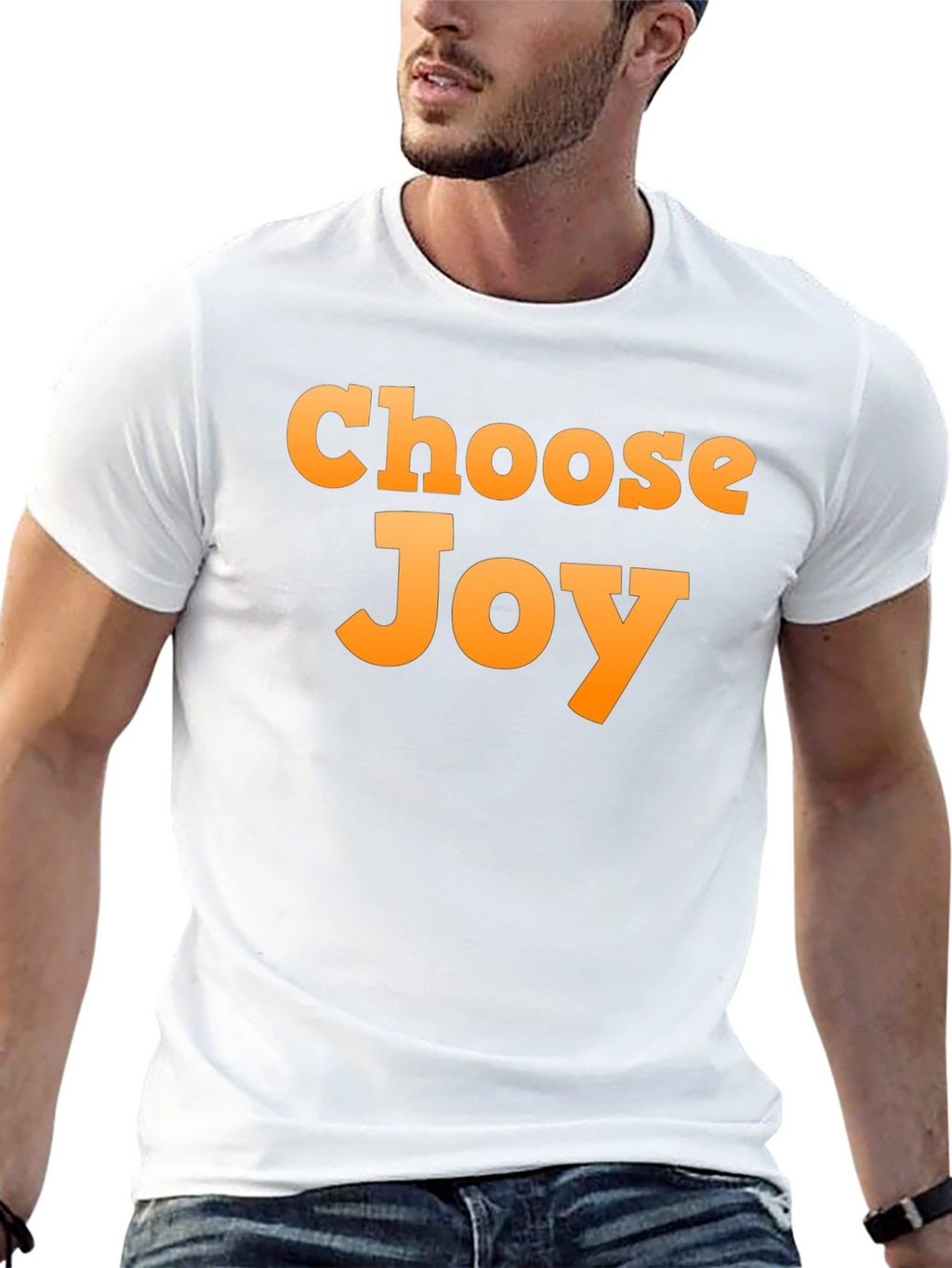 Choose Joy Graphic T-Shirt - Black Casual Tee