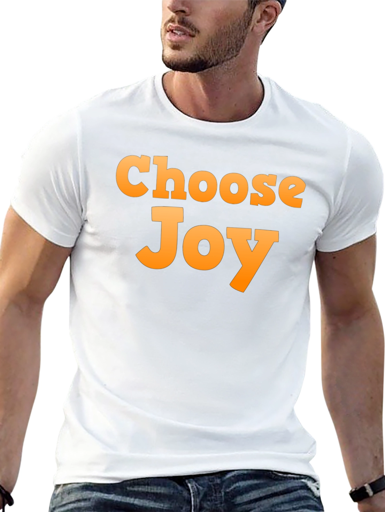 Choose Joy Graphic T-Shirt - Black Casual Tee