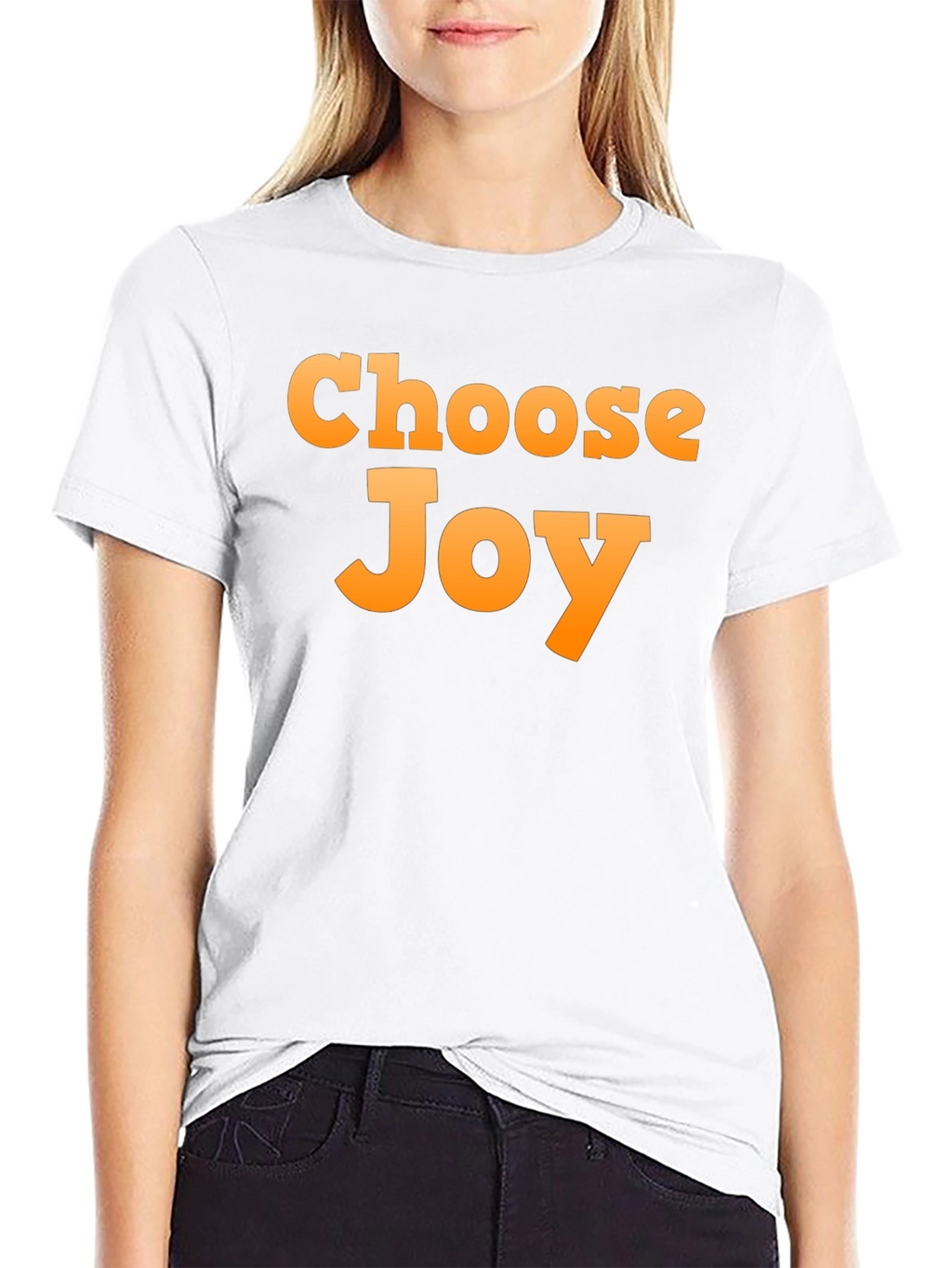 Choose Joy Graphic T-Shirt - Black Casual Tee