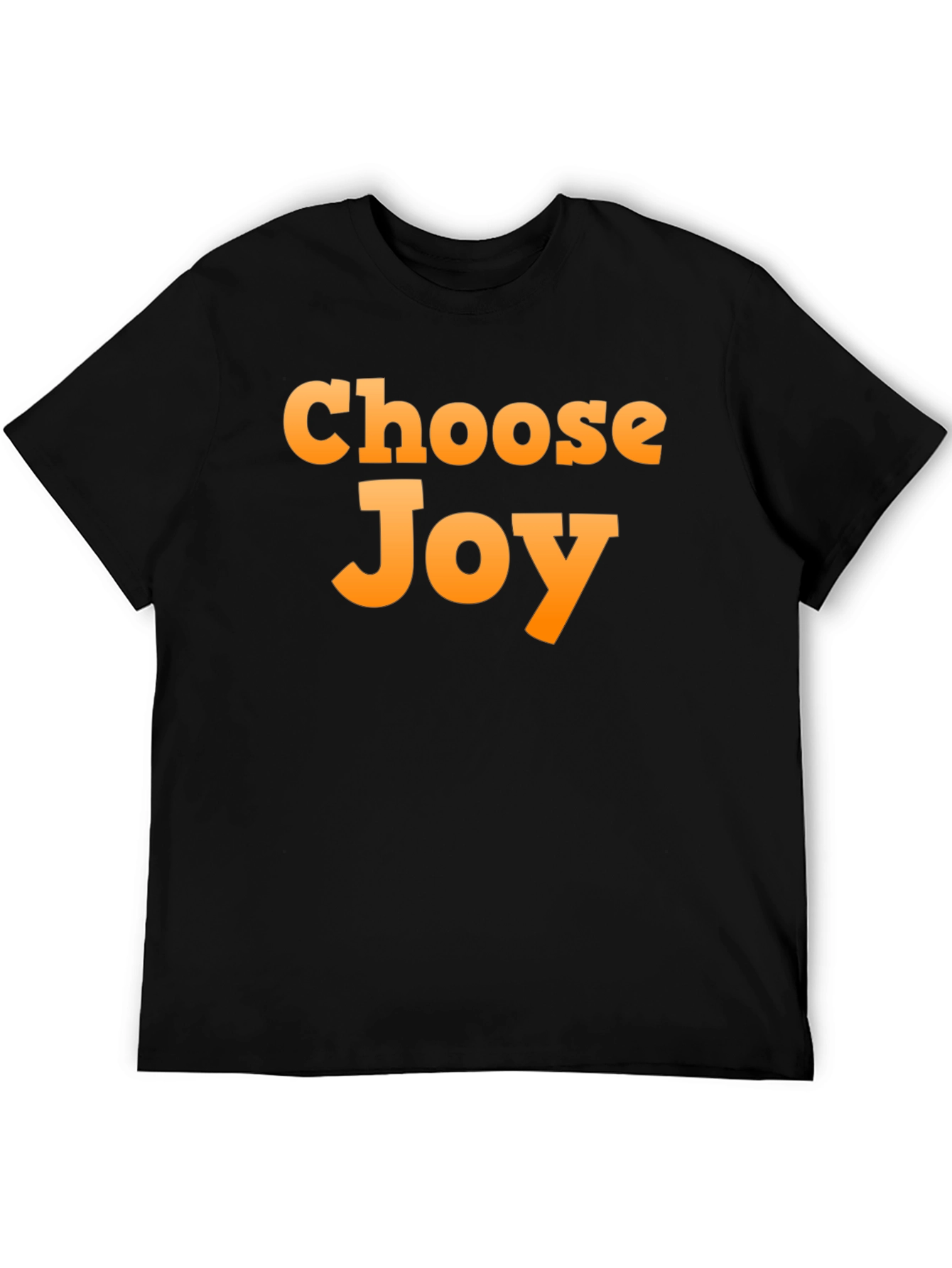 Choose Joy Graphic T-Shirt - Black Casual Tee