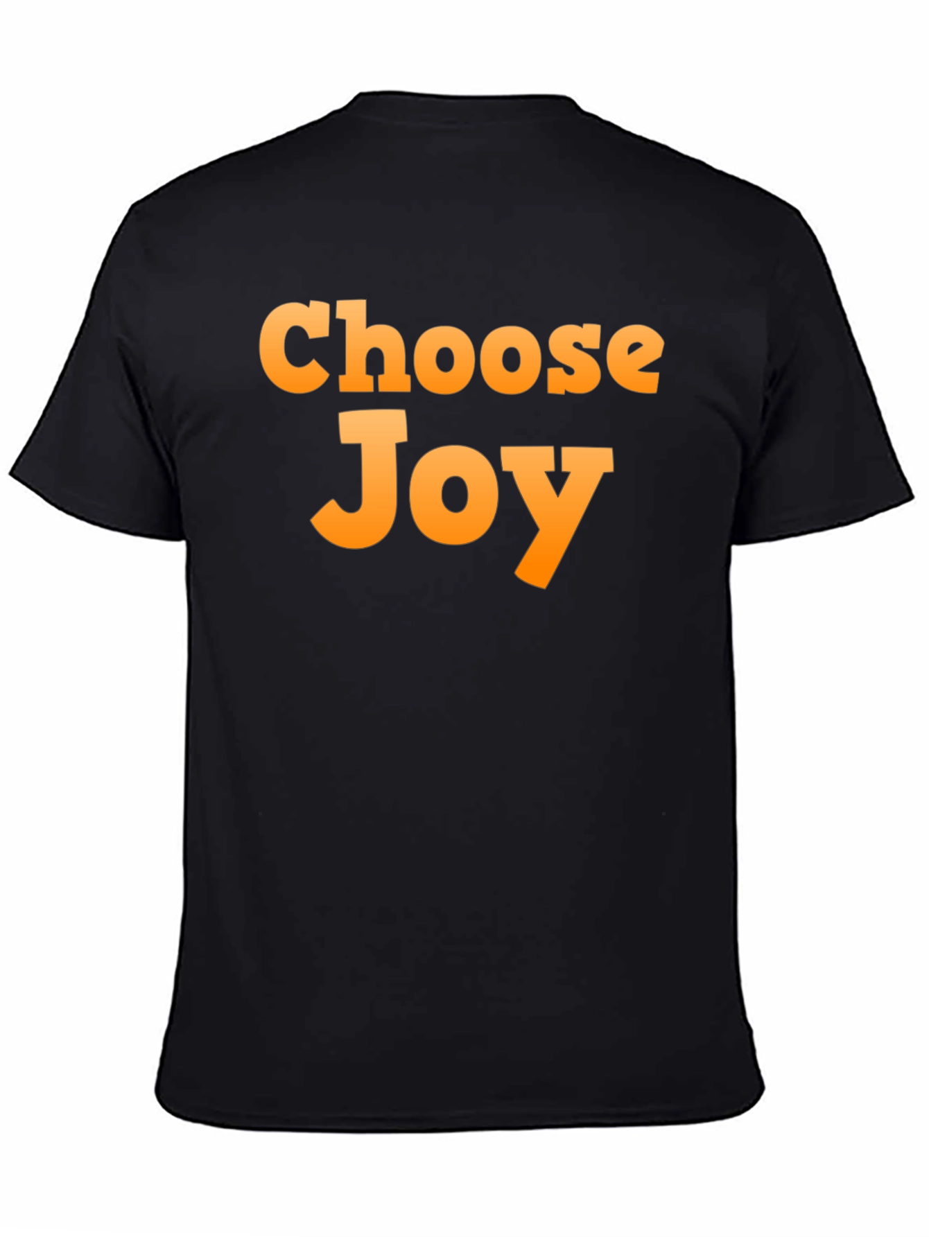 Choose Joy Graphic T-Shirt - Black Casual Tee