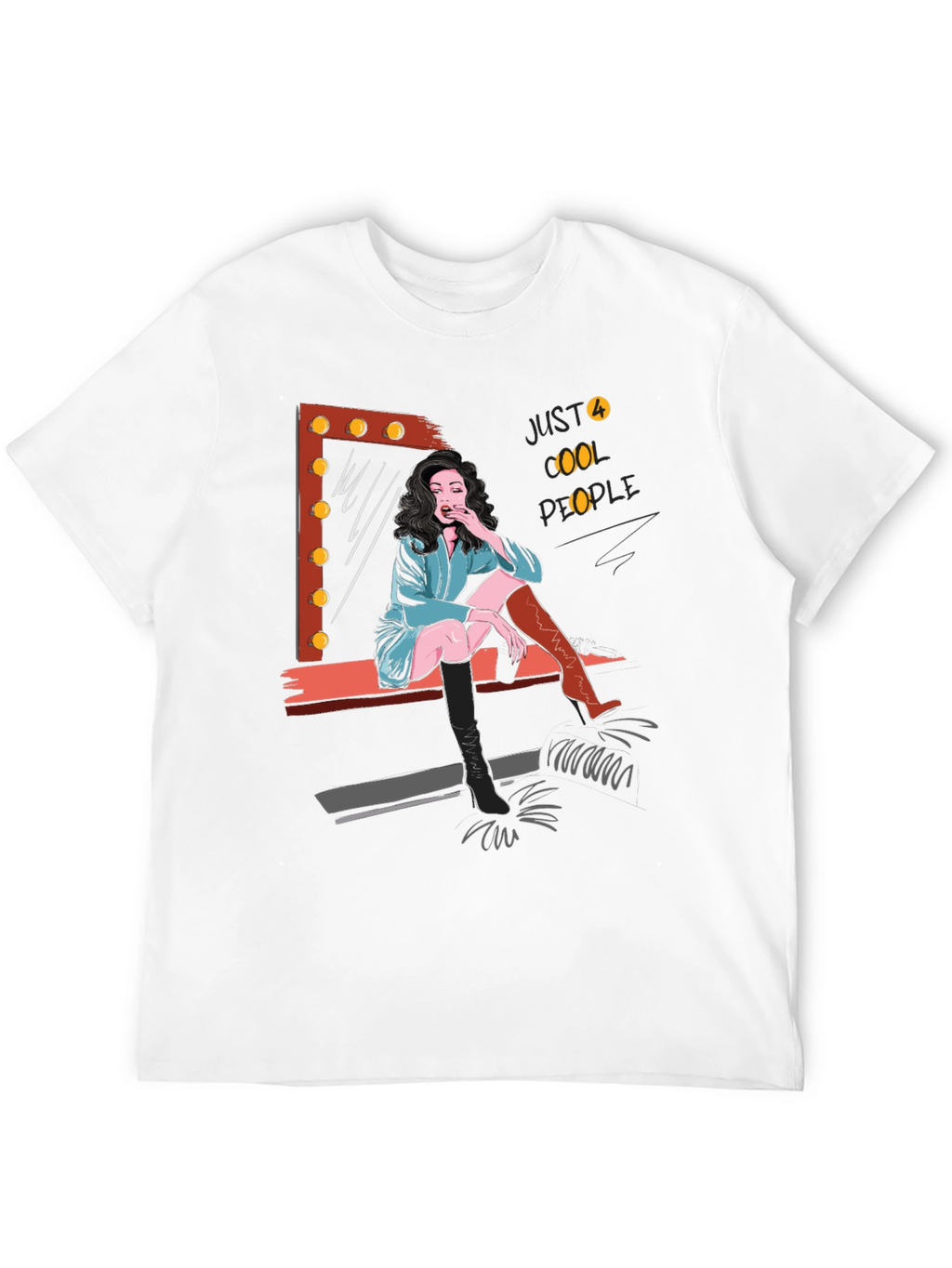 Just Cool People Graphic Tee - Black