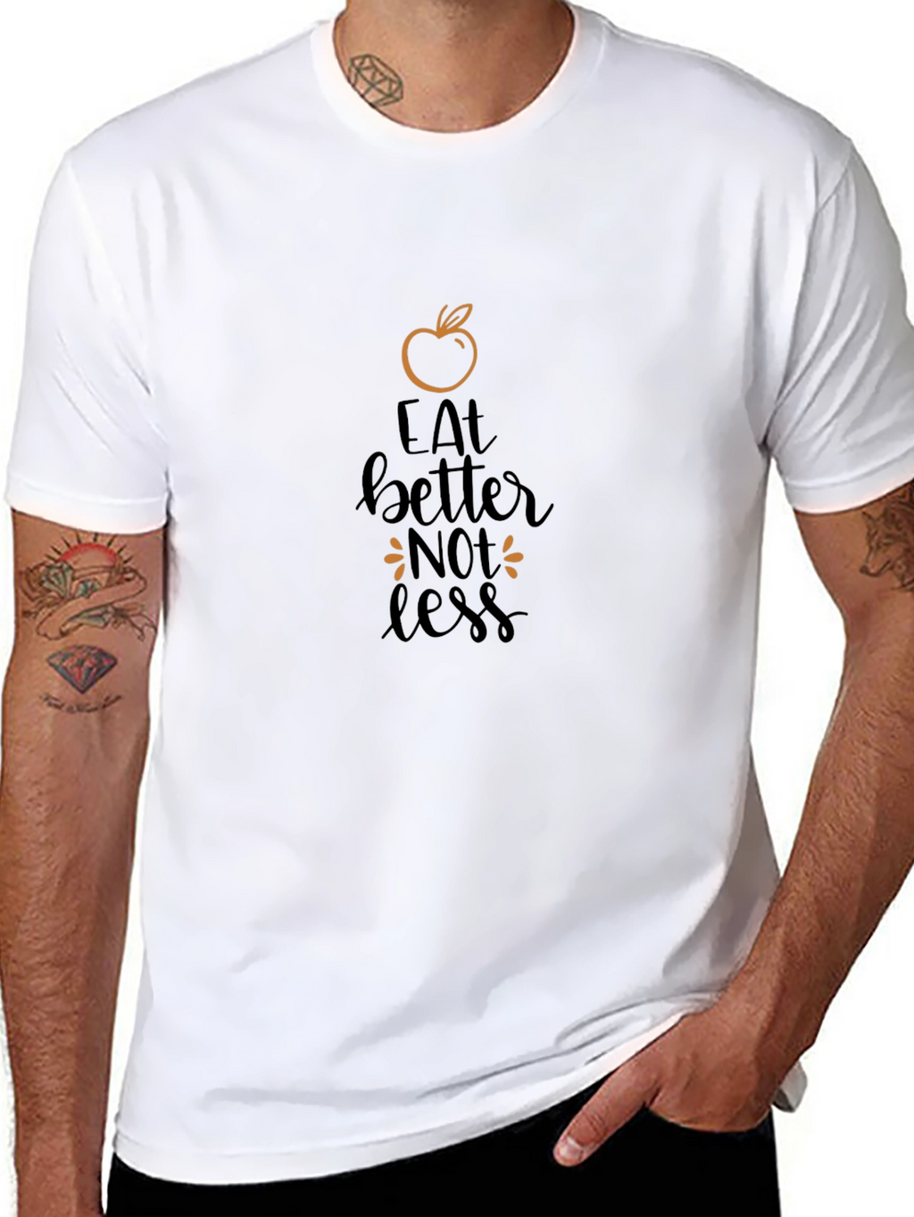 Eat Better Not Less Graphic Tee