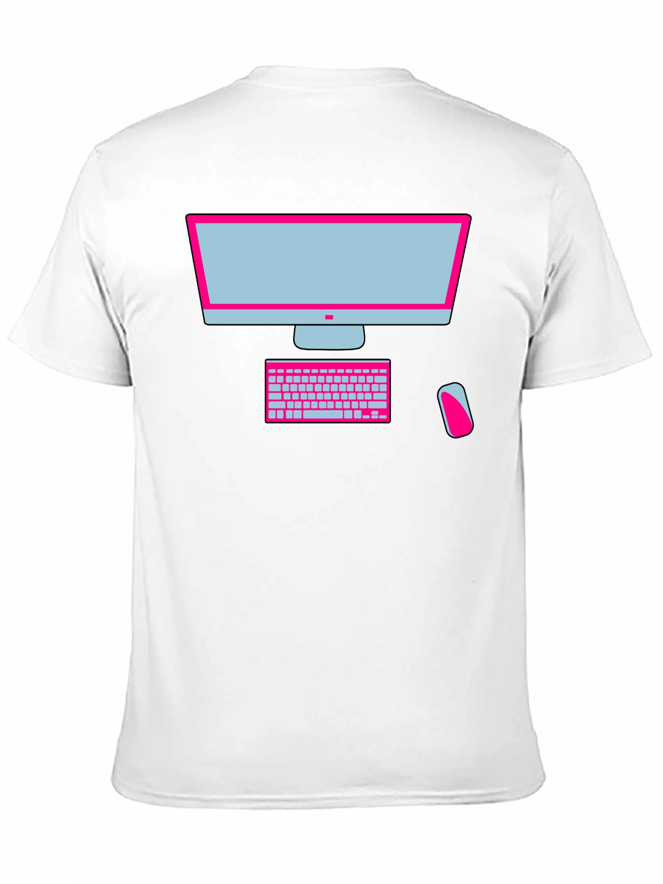 Geek Chic Computer Graphic Tee - Black