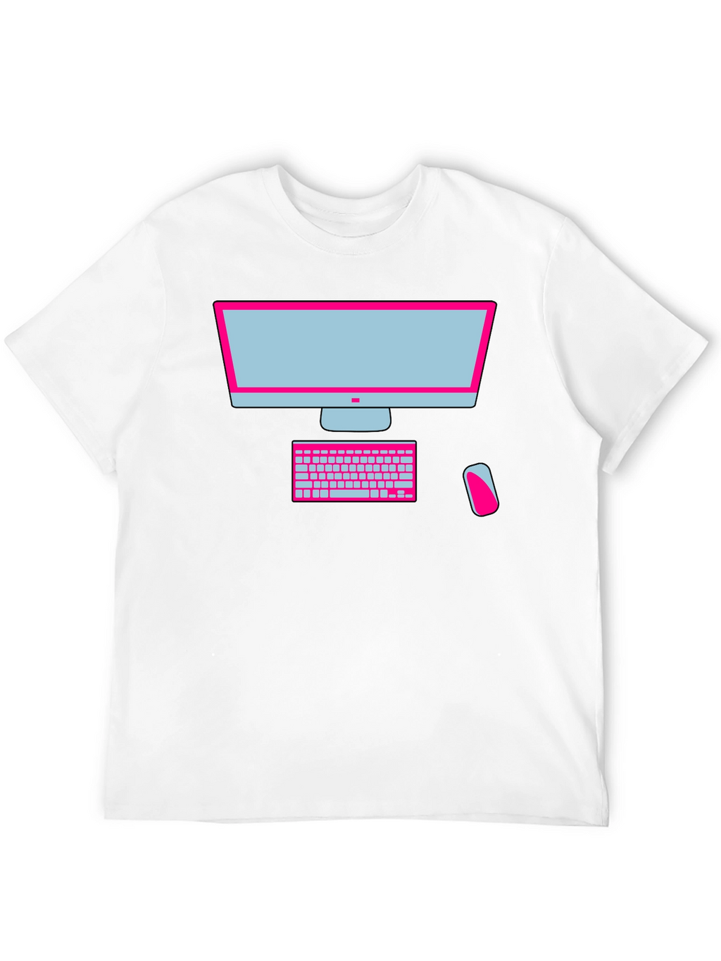 Geek Chic Computer Graphic Tee - Black