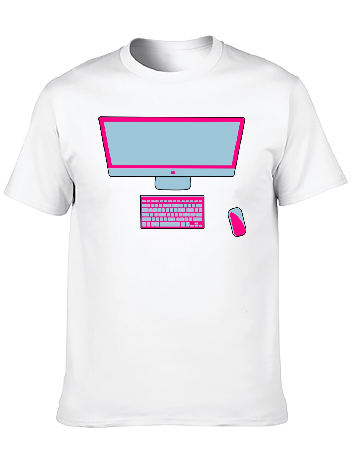 Geek Chic Computer Graphic Tee - Black