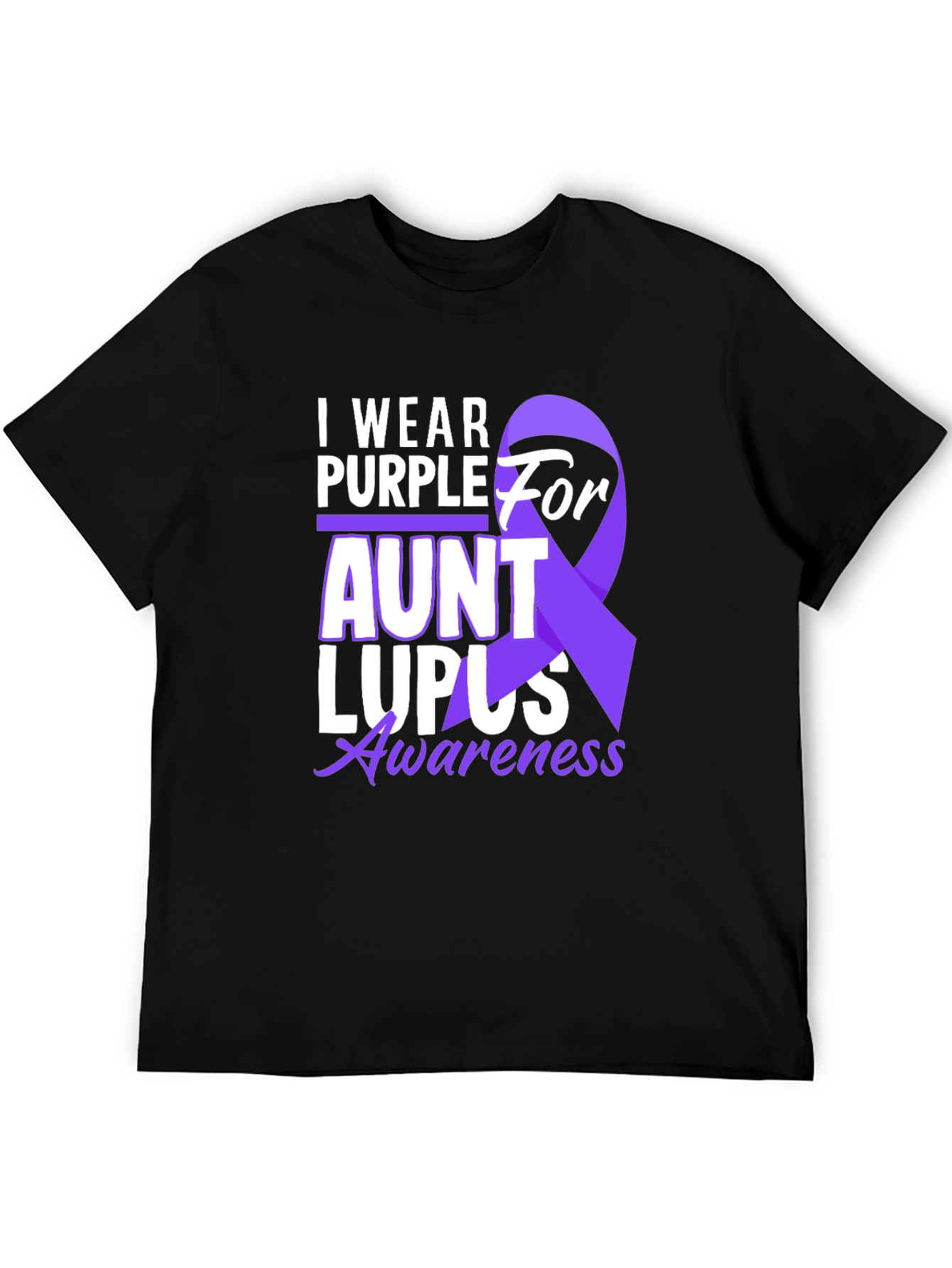 I Wear Purple for Aunt Lupus Awareness T-Shirt