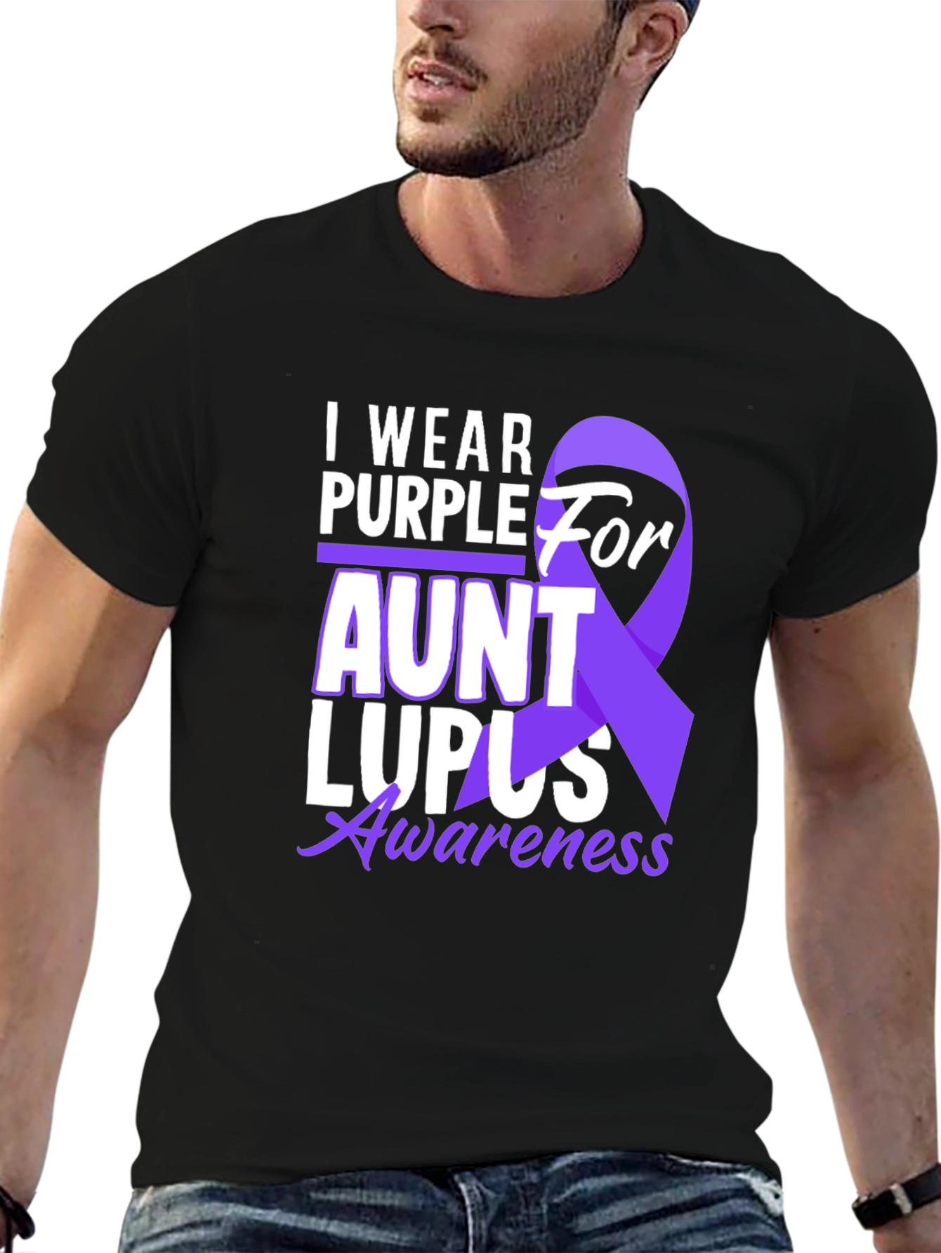 I Wear Purple for Aunt Lupus Awareness T-Shirt