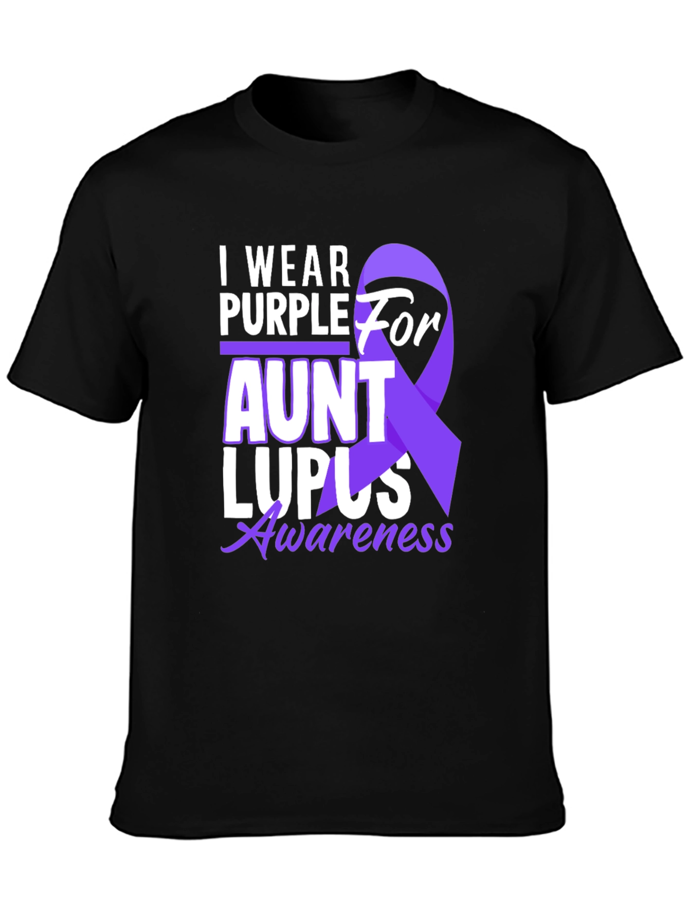 I Wear Purple for Aunt Lupus Awareness T-Shirt