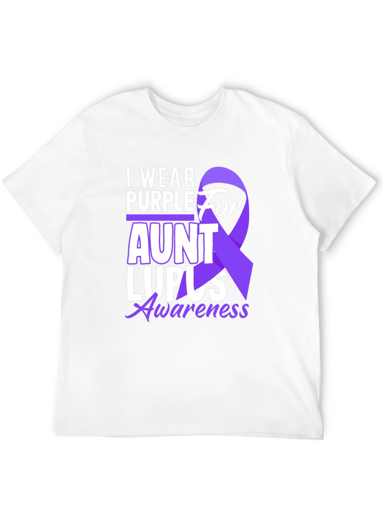 I Wear Purple for Aunt Lupus Awareness T-Shirt