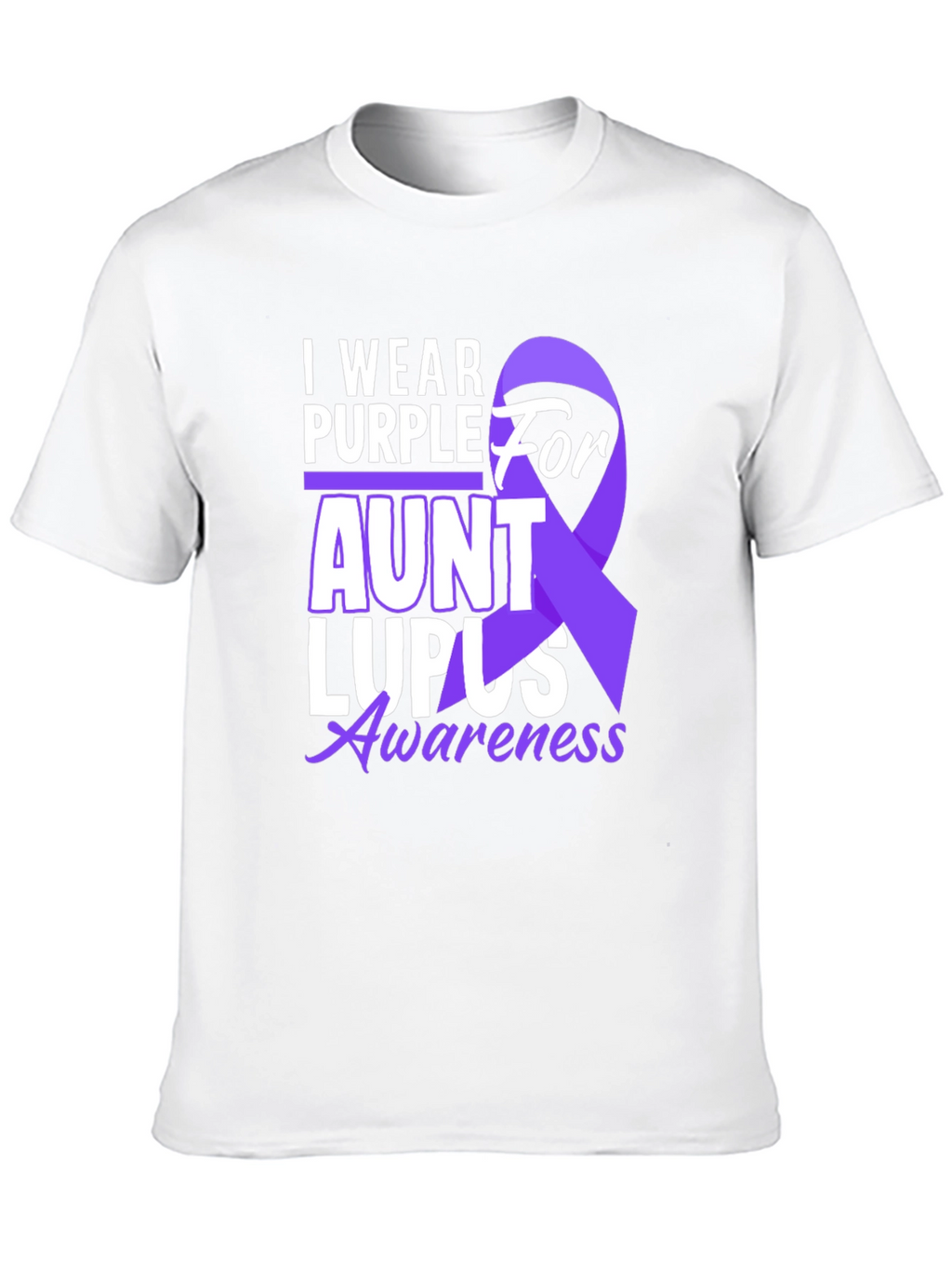 I Wear Purple for Aunt Lupus Awareness T-Shirt
