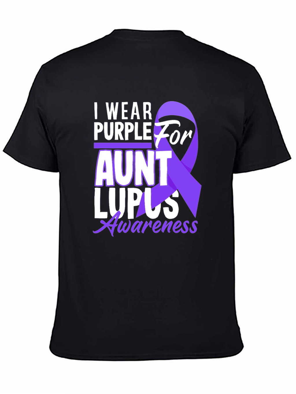 I Wear Purple for Aunt Lupus Awareness T-Shirt