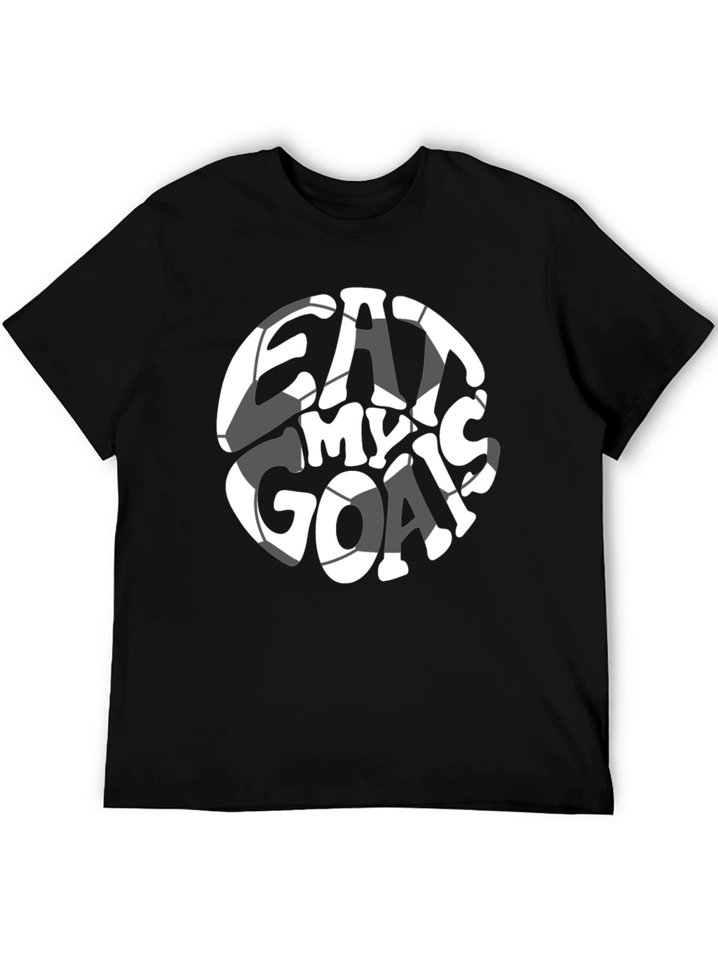 Eat My Goals Black Graphic T-Shirt