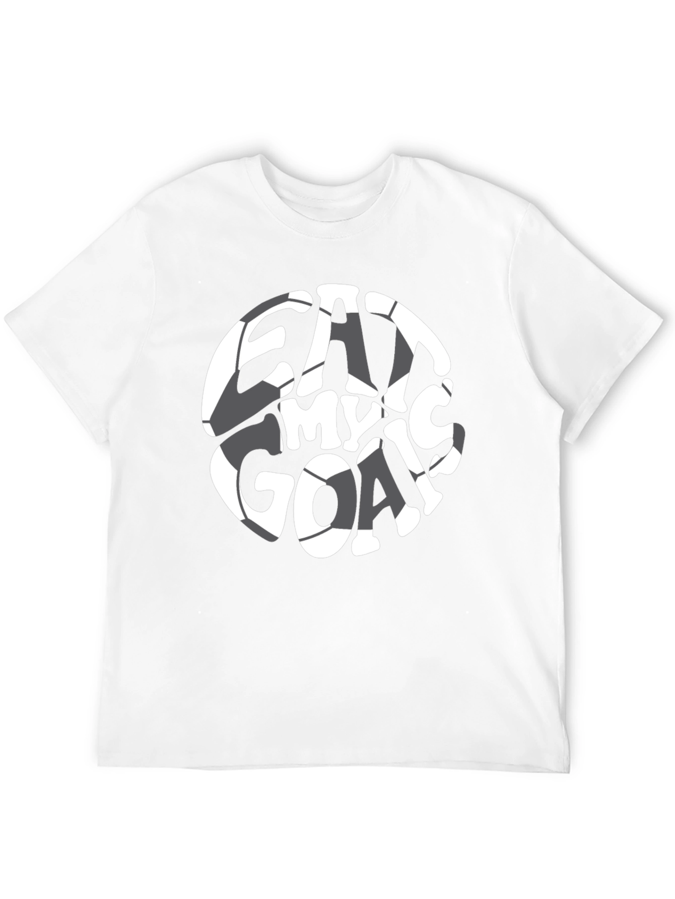 Eat My Goals Black Graphic T-Shirt