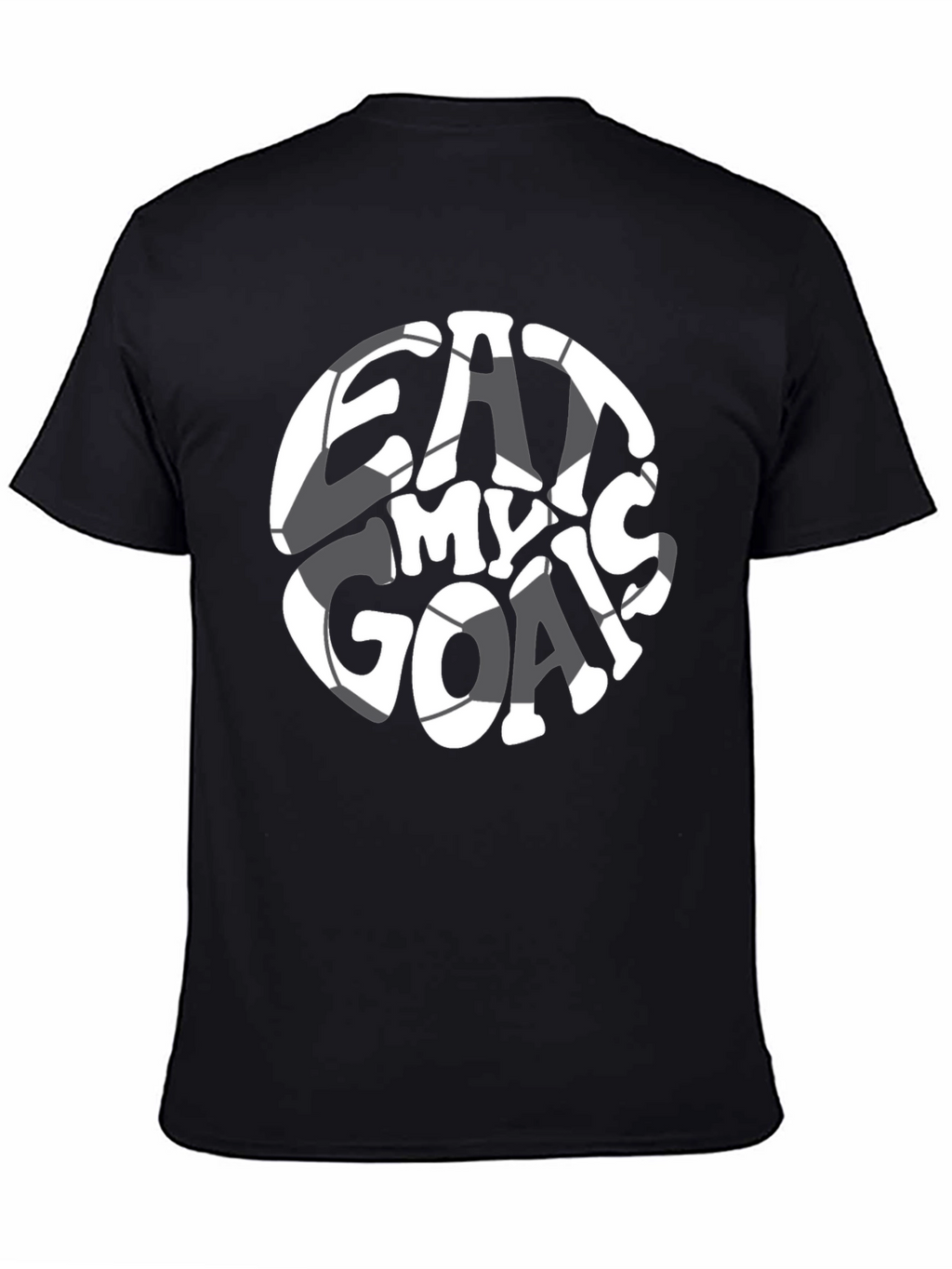 Eat My Goals Black Graphic T-Shirt