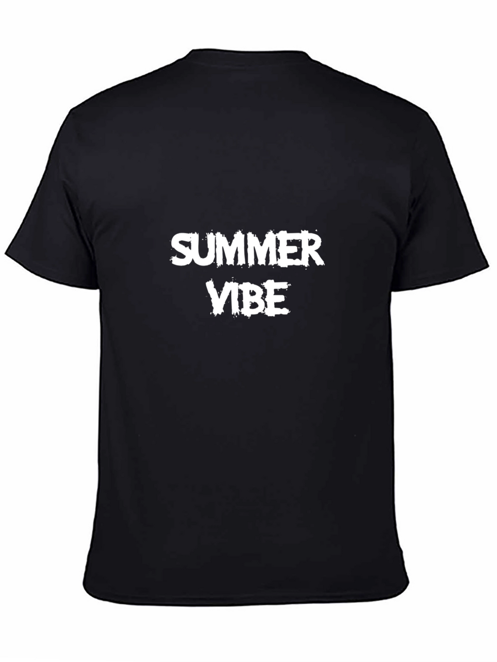 Summer Vibe Black T-Shirt for Casual Wear