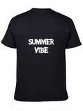 Summer Vibe Black T-Shirt for Casual Wear