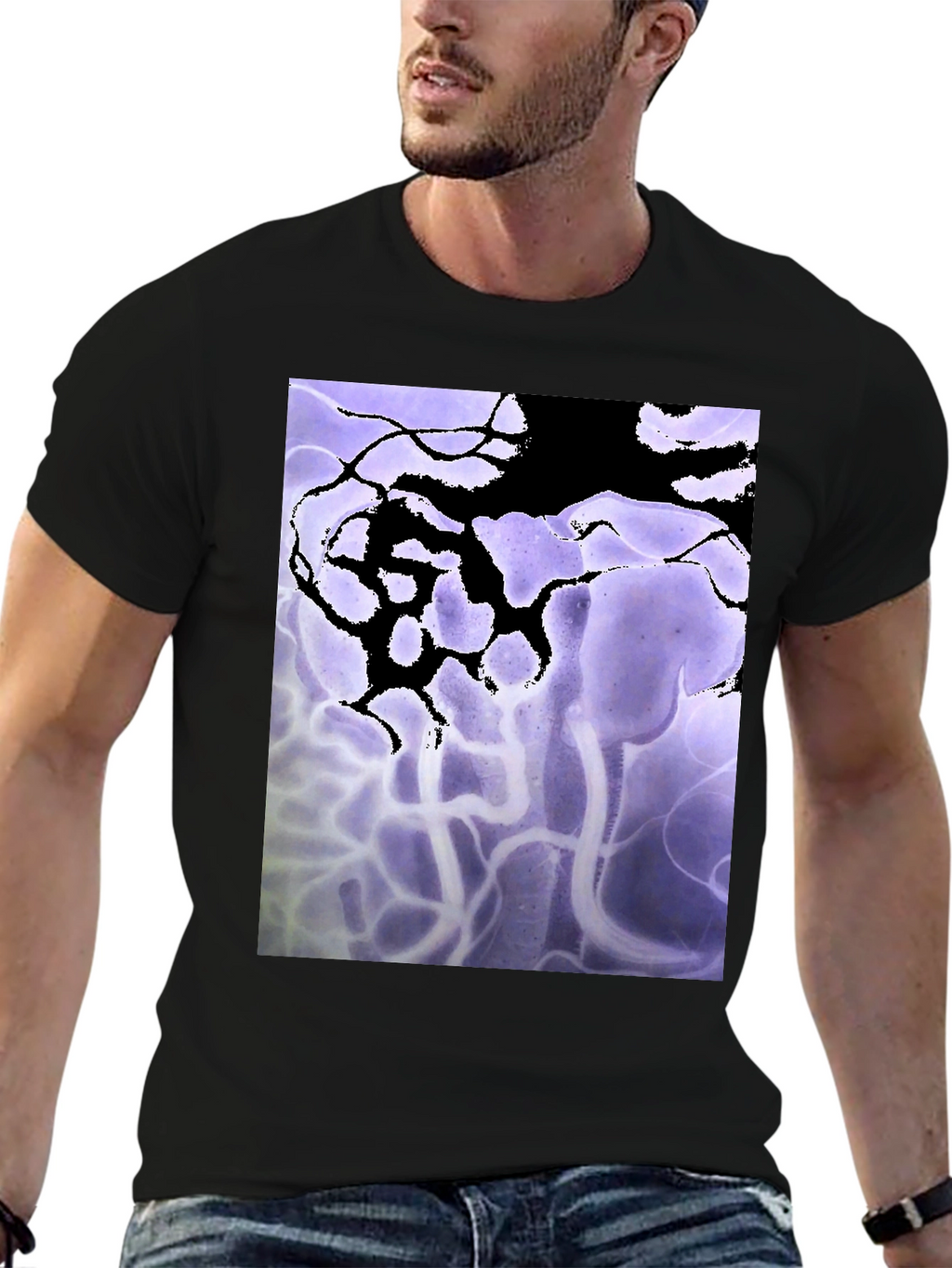 Abstract Art Black T-Shirt