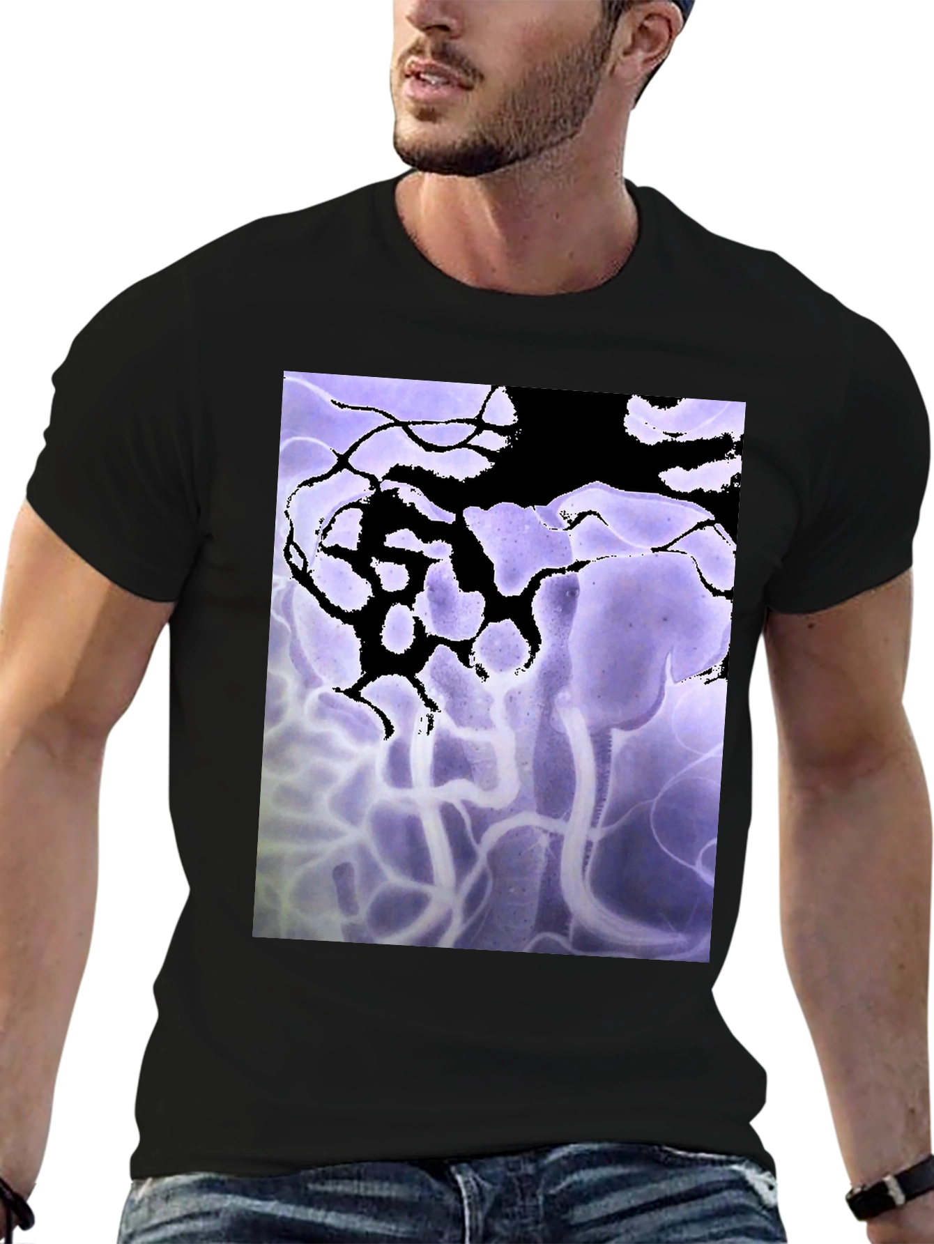 Abstract Art Black T-Shirt