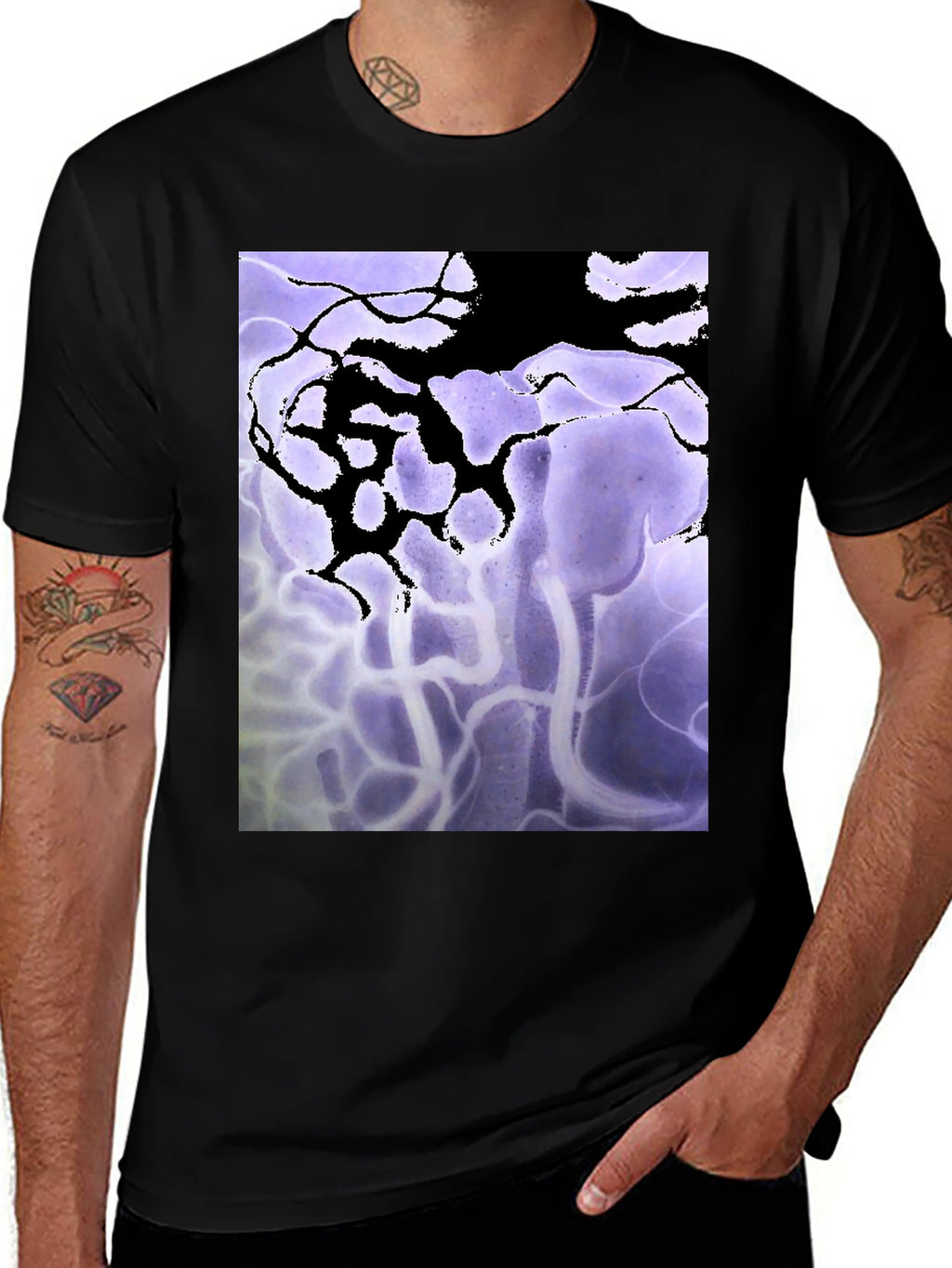 Abstract Art Black T-Shirt