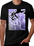 Abstract Art Black T-Shirt