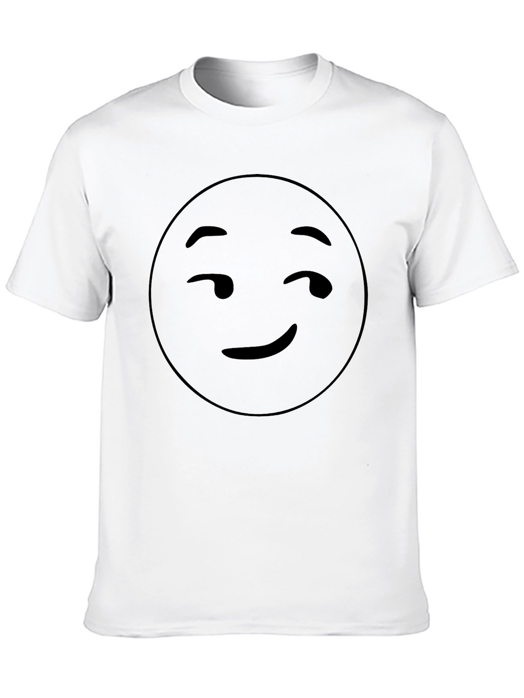 Winking Face Graphic Tee - Black
