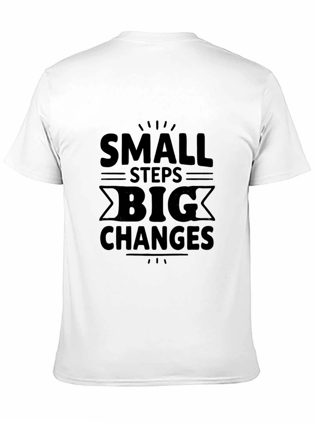 Small Steps Big Changes Black Graphic Tee