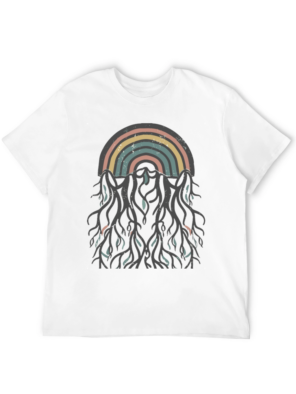 Retro Rainbow Roots Graphic Tee