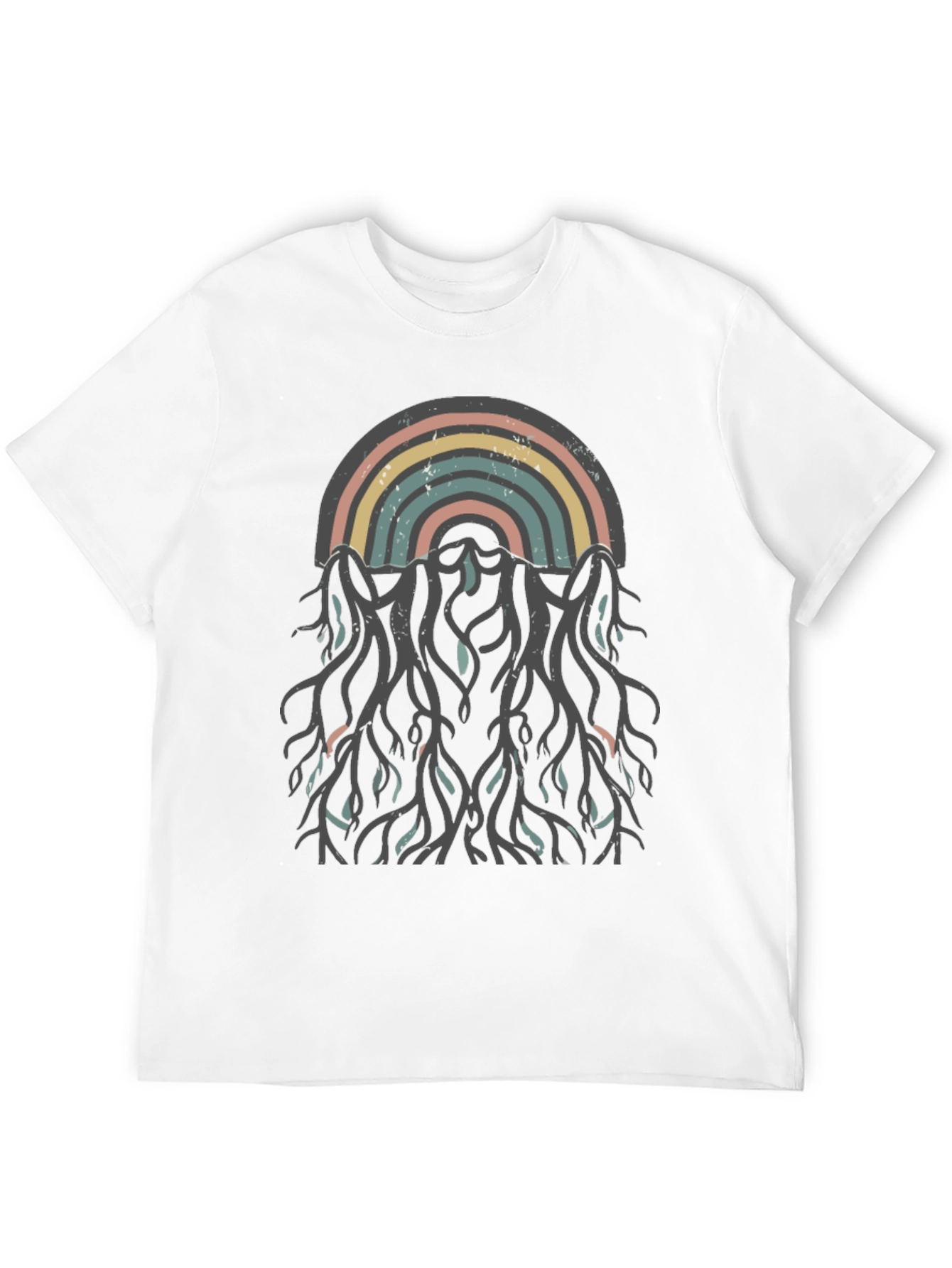 Retro Rainbow Roots Graphic Tee