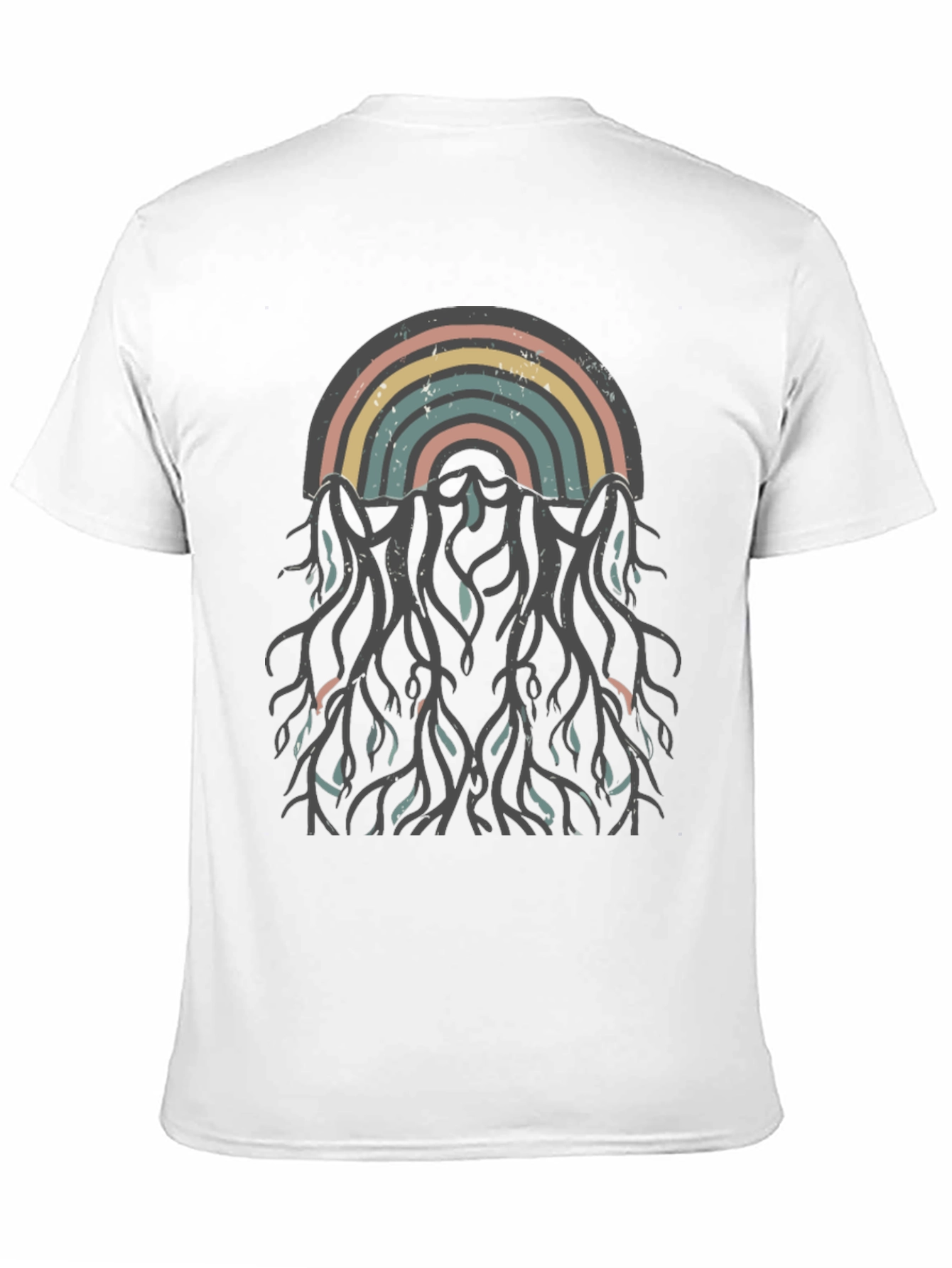 Retro Rainbow Roots Graphic Tee