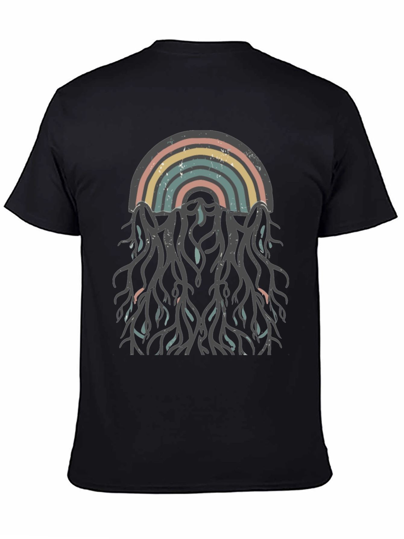 Retro Rainbow Roots Graphic Tee