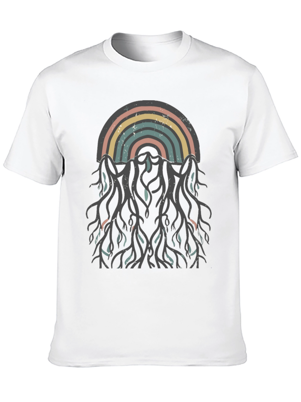 Retro Rainbow Roots Graphic Tee