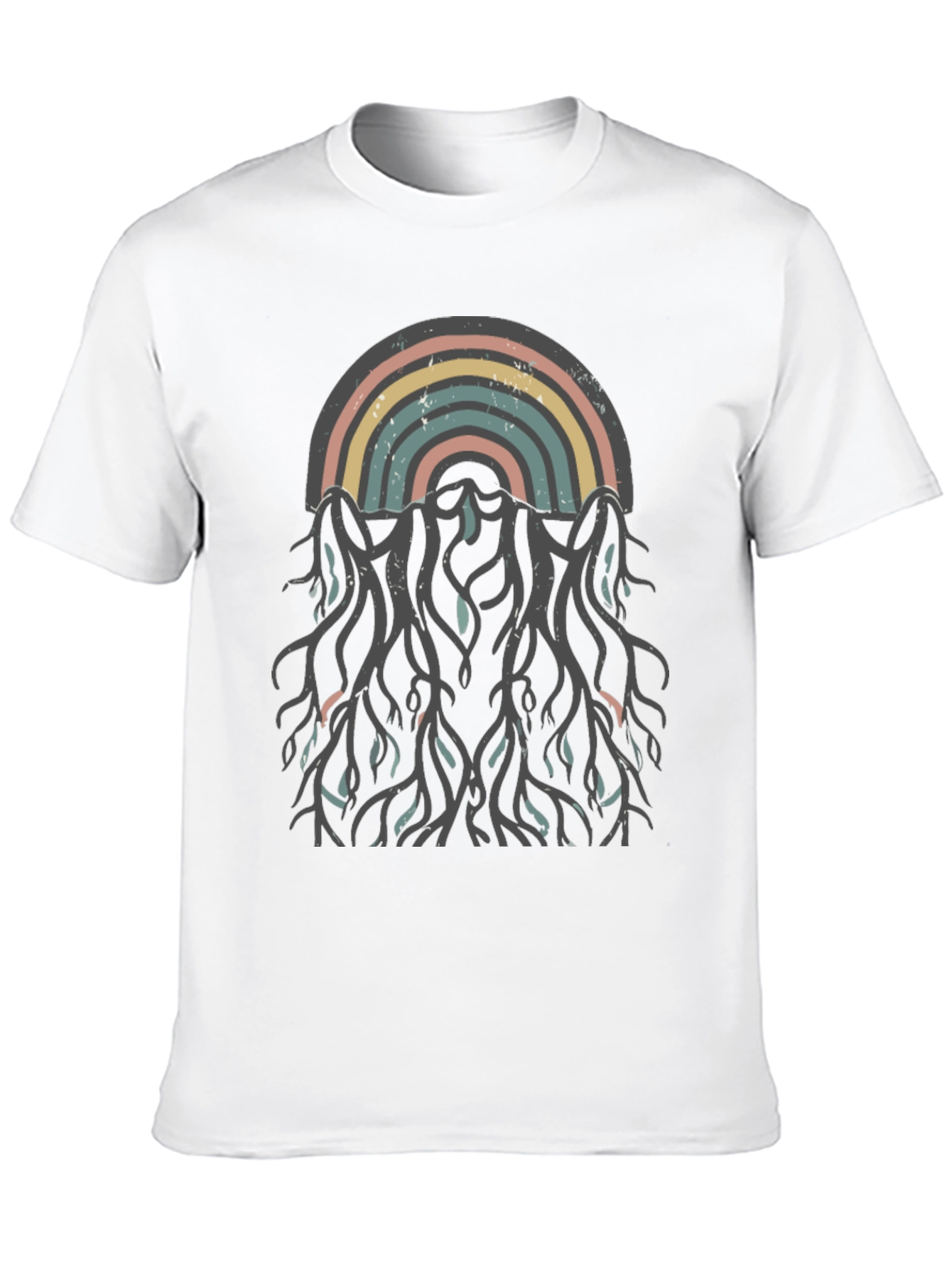 Retro Rainbow Roots Graphic Tee