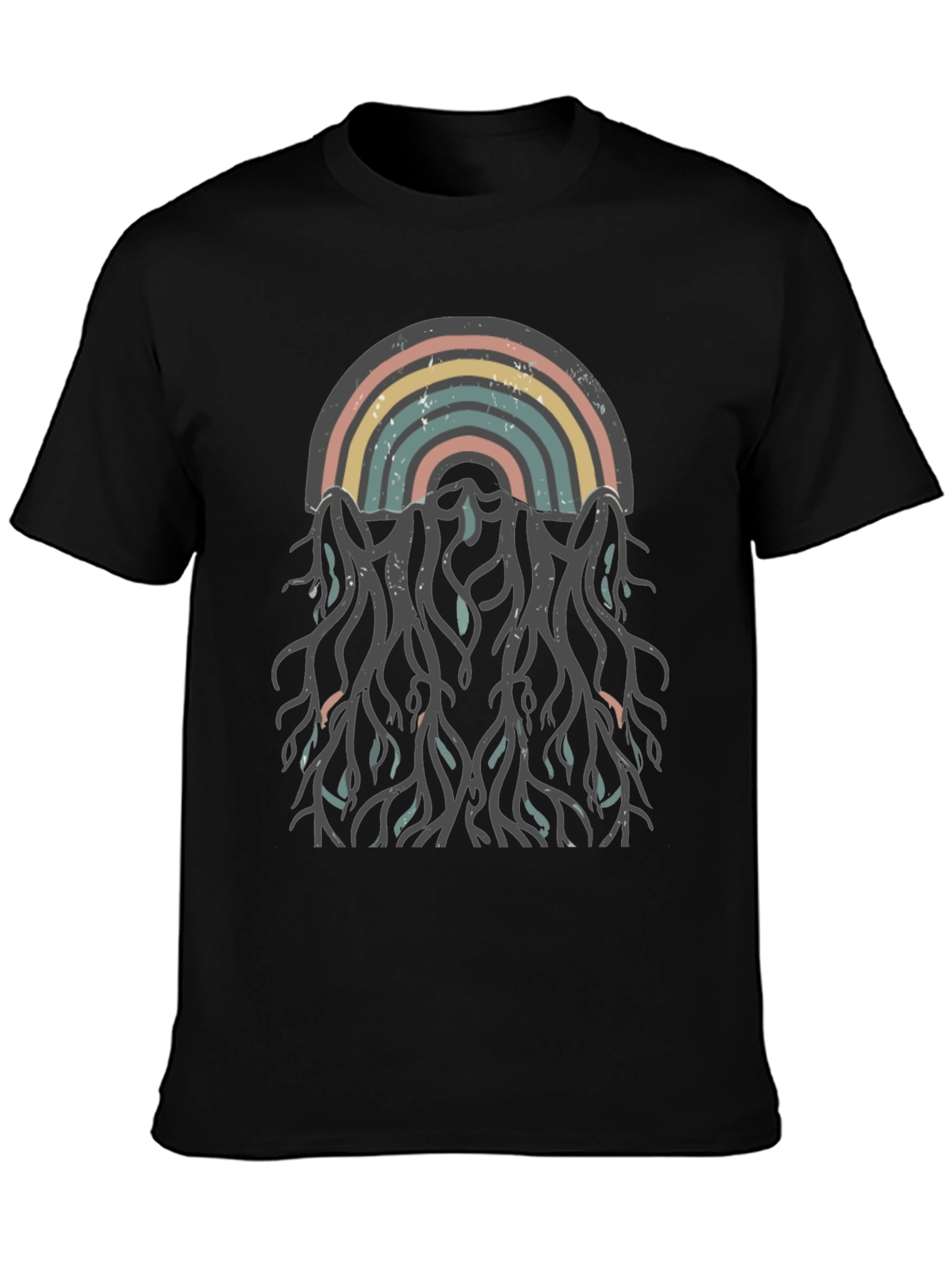 Retro Rainbow Roots Graphic Tee
