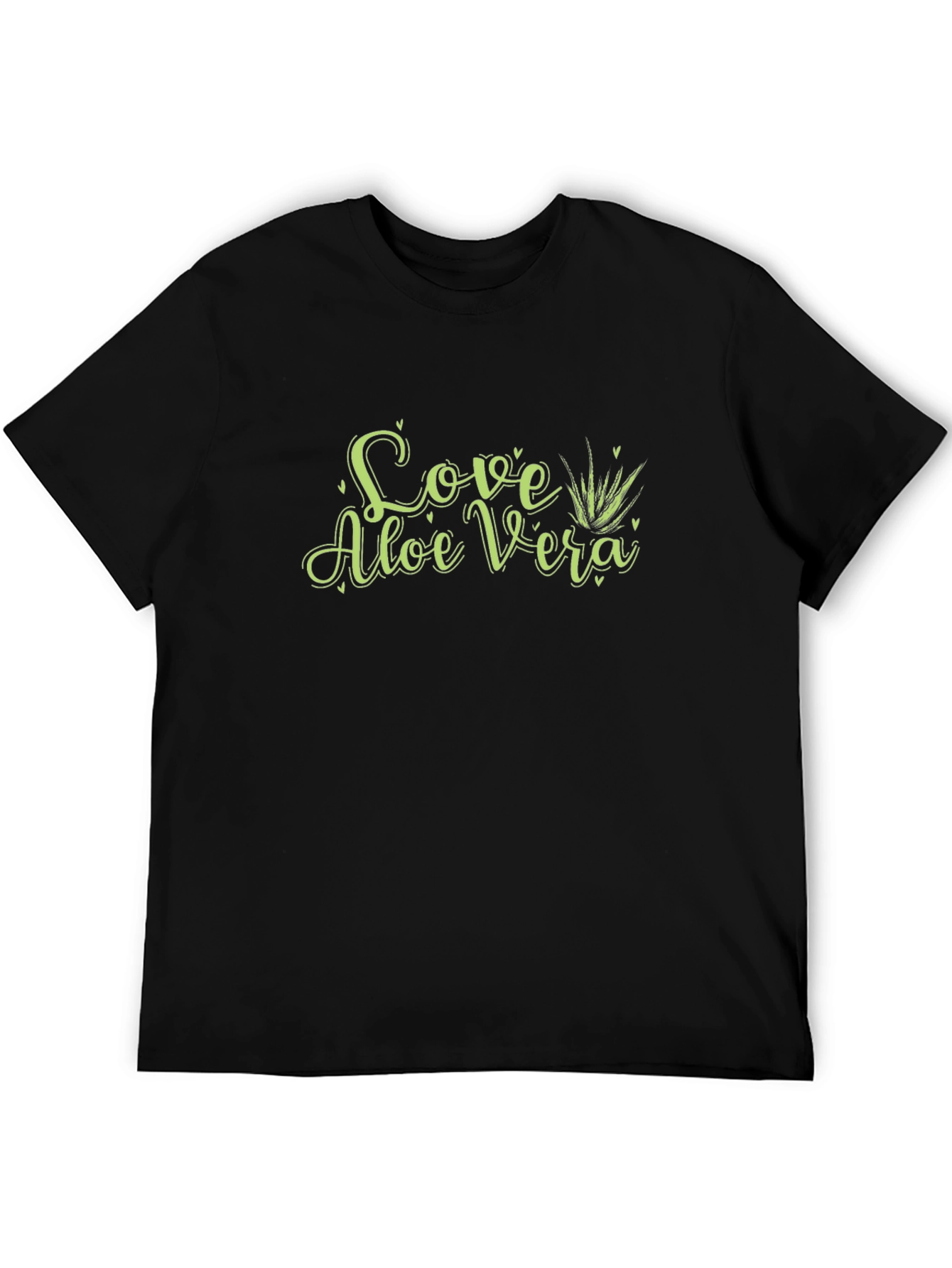 Love Aloe Vera Black Graphic Tee