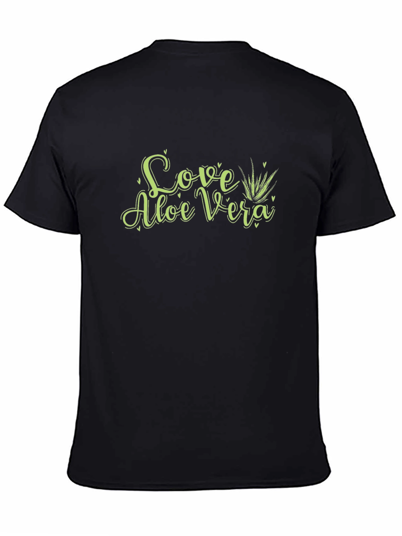 Love Aloe Vera Black Graphic Tee