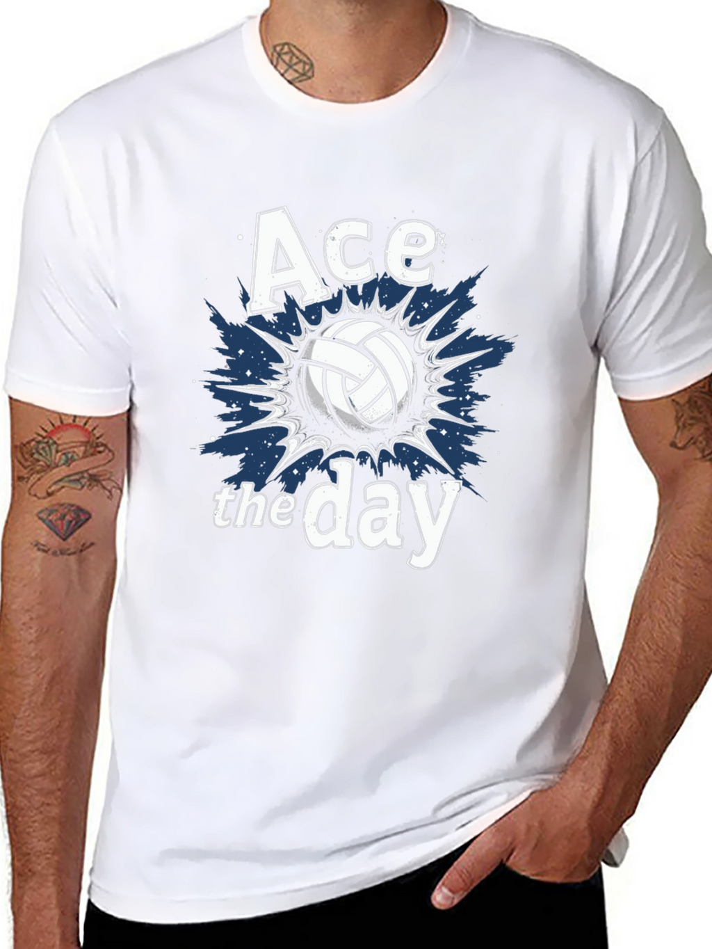 Ace the Day Volleyball Graphic T-Shirt
