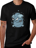 Elephant & Cat Gamer Black T-Shirt