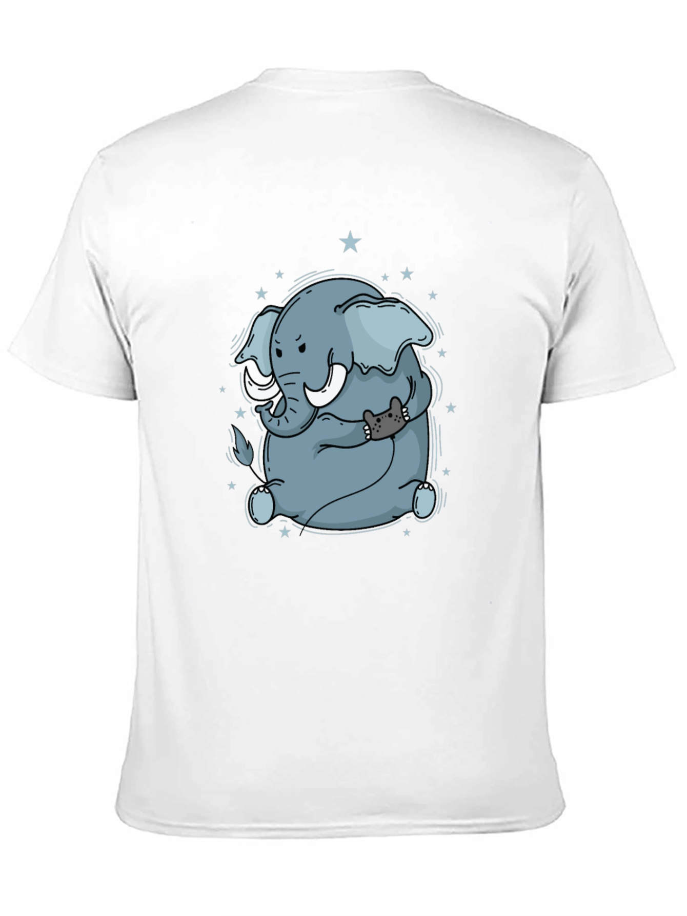 Elephant & Cat Gamer Black T-Shirt