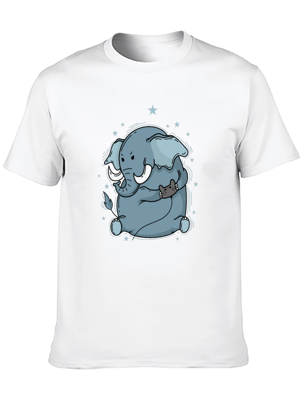Elephant & Cat Gamer Black T-Shirt