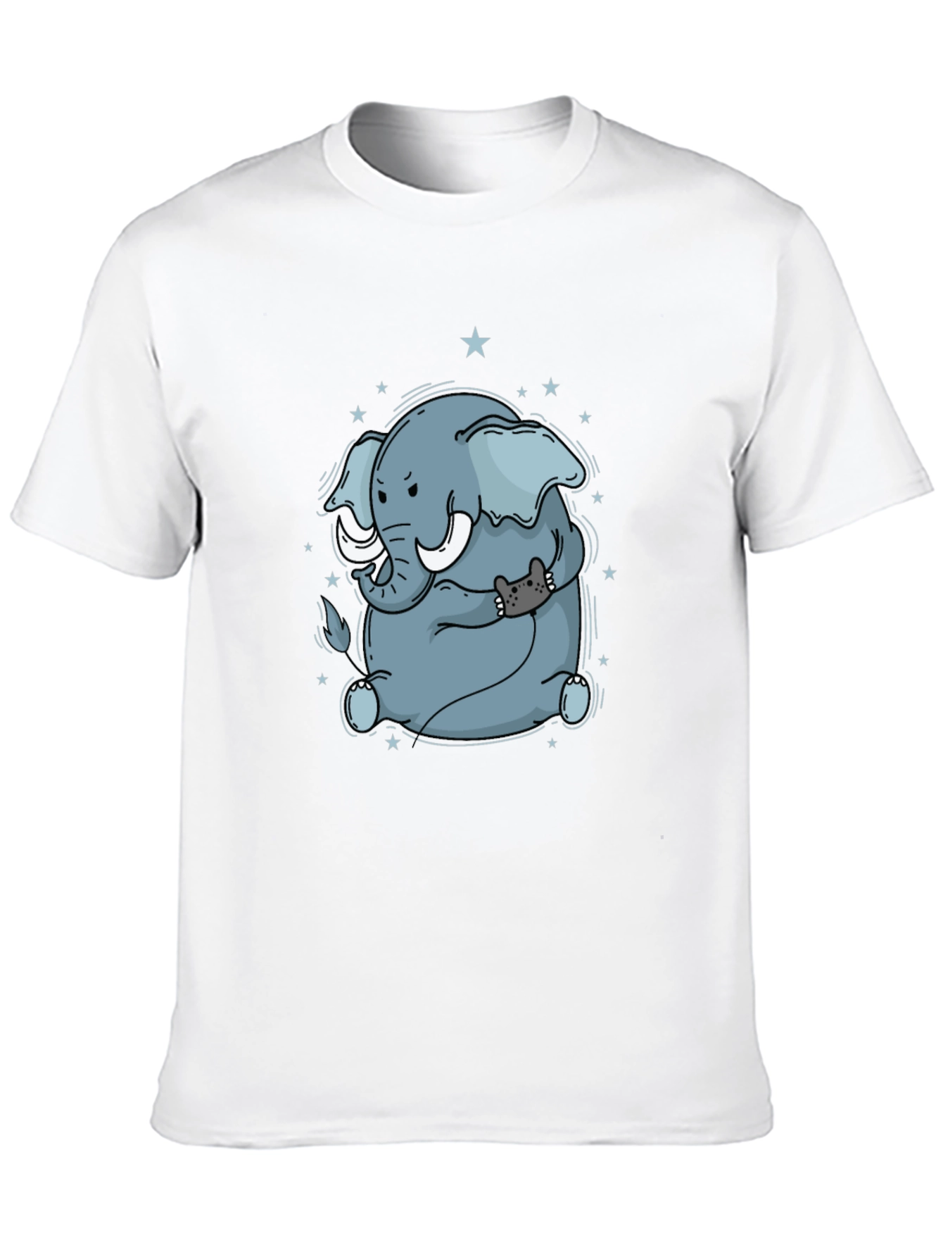 Elephant & Cat Gamer Black T-Shirt
