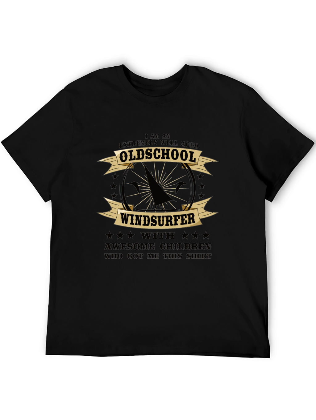 Oldschool Windsurfer Graphic T-Shirt